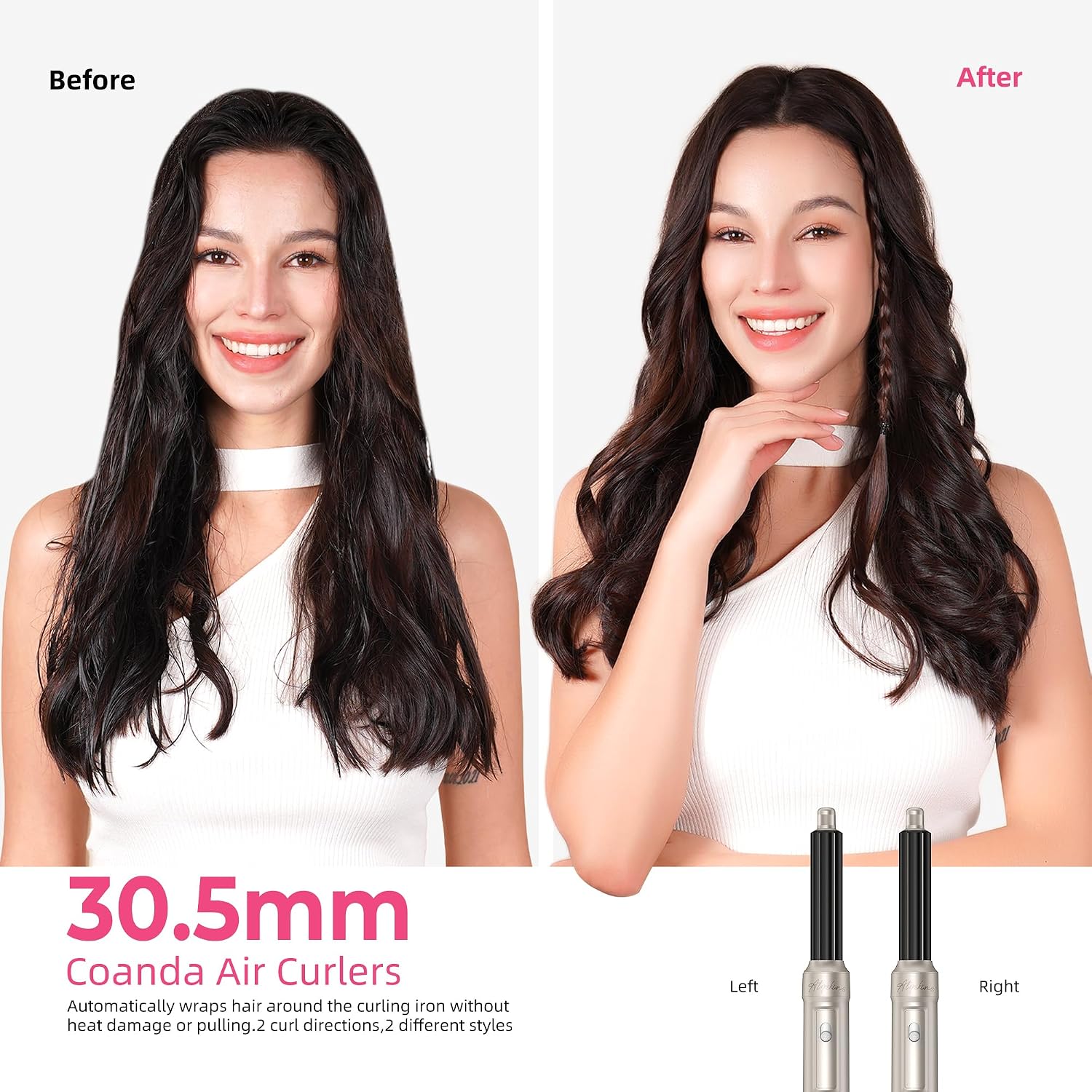 Thumbnail 3 de Airbrush Hair Styler 6 in 1 Magic Styler: 1000W All-in-One Airstyler