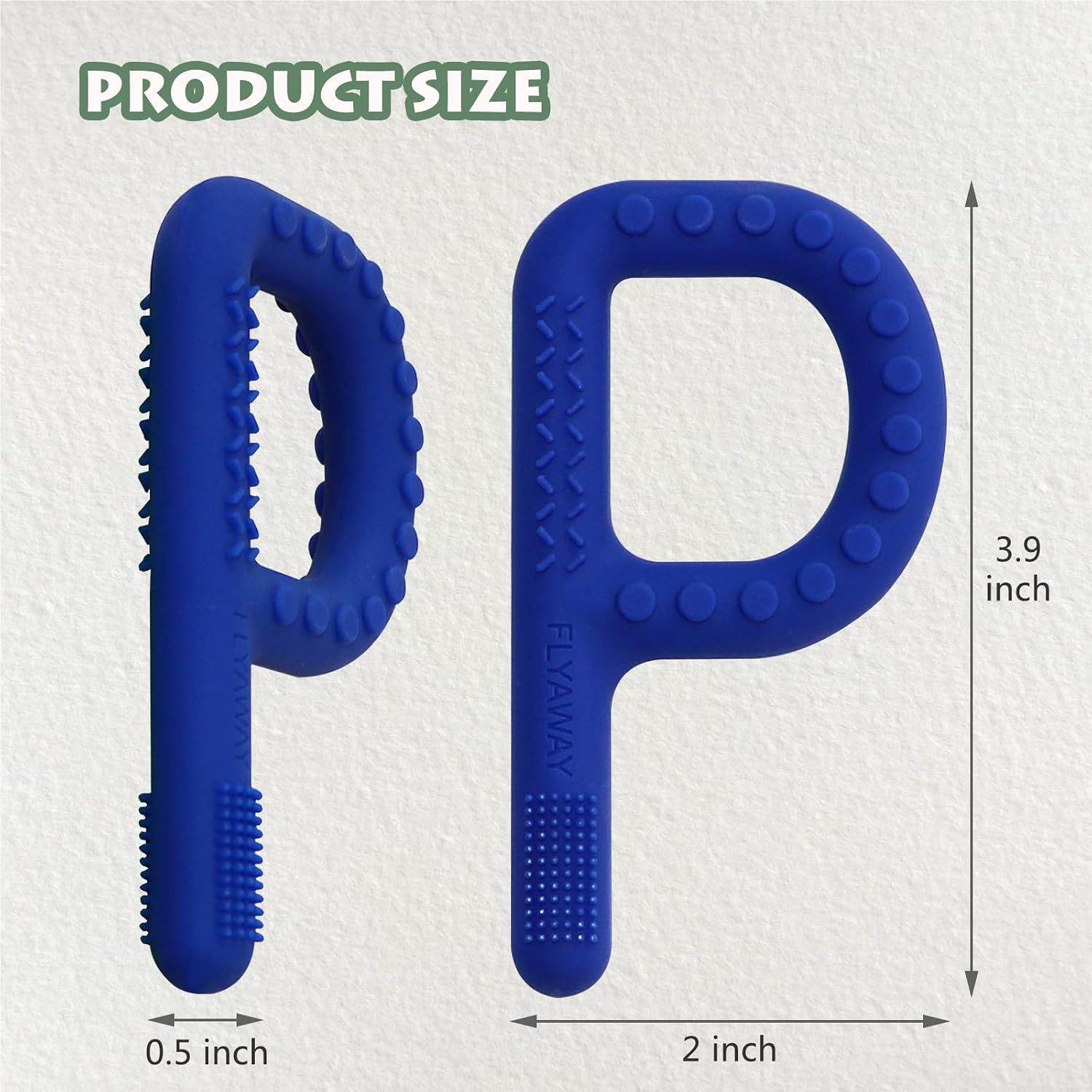 Thumbnail 3 de Flyaway Sensory Chew Toys, 4-Pack Silicone Teething Tubes with Textured Surfaces