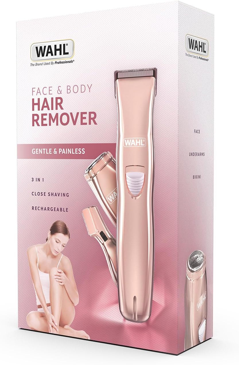 Detalle 1 de WAHL Ladies Face and Body Hair Remover — 3 en 1, sans fil et doux pour le visage et le corps