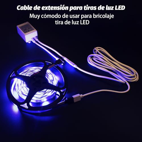 Detalle 2 de Câble de rallonge LED REDTRON 2 x 2 m ⚡