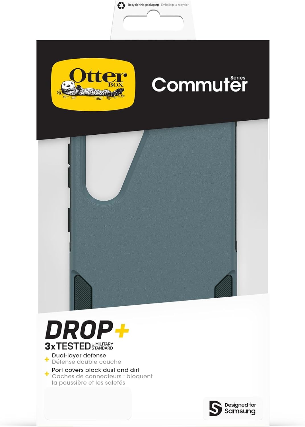Detalle 1 de Cover Samsung Galaxy S25 Commuter OtterBox verde