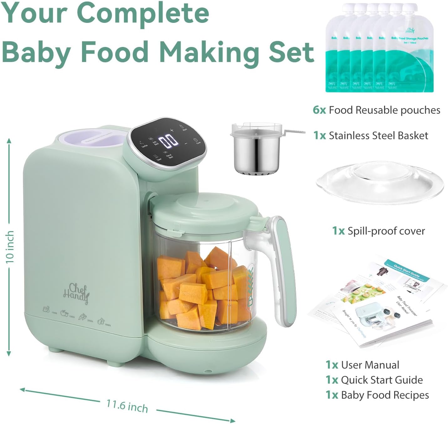 Thumbnail 4 de Chefhandy Baby Food Maker 5‑in‑1, Touchscreen