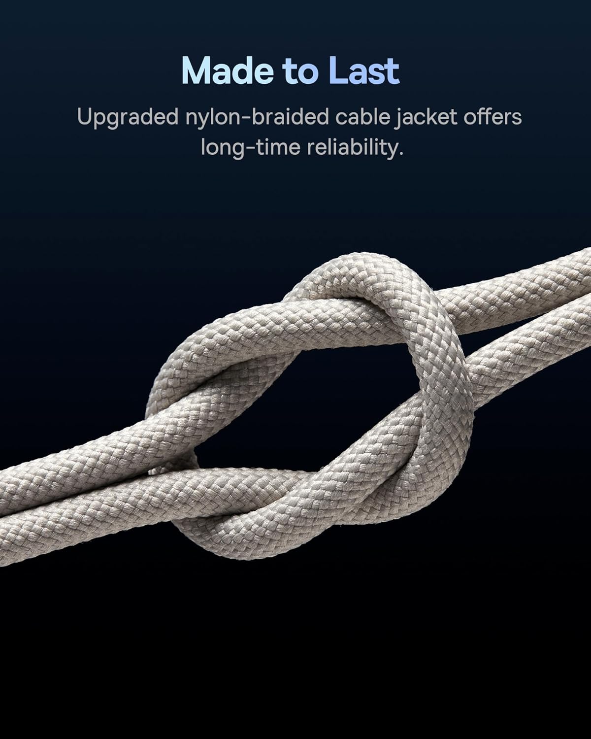 Detalle de Baseus USB-C auf USB-C Kabel 100W 1m – PD 5A, QC 4.0, Zinklegierung, Gold