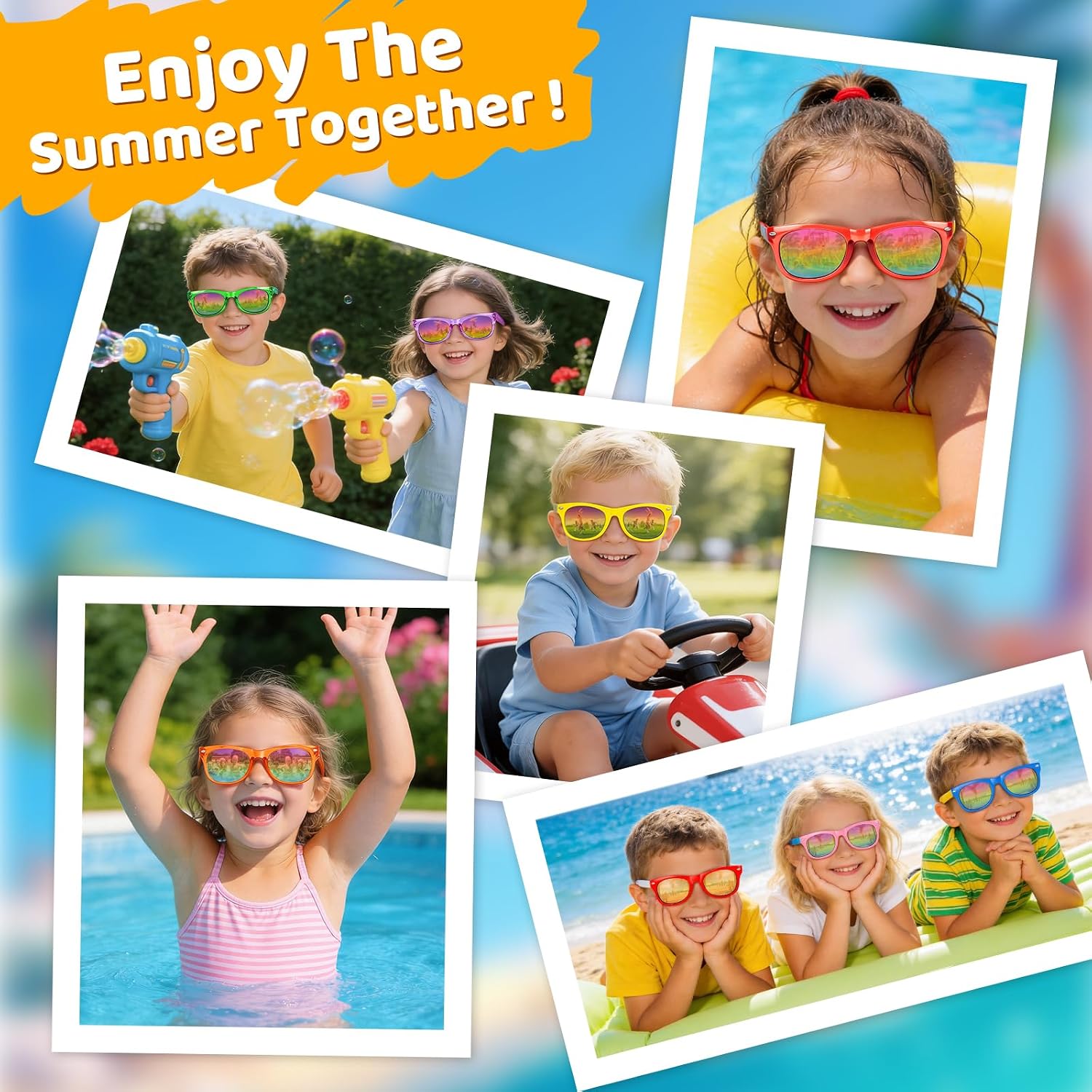 Thumbnail 6 de Lifree Kids Sunglasses Bulk Party Favors: UV400 Protection for 3-8 Year Olds