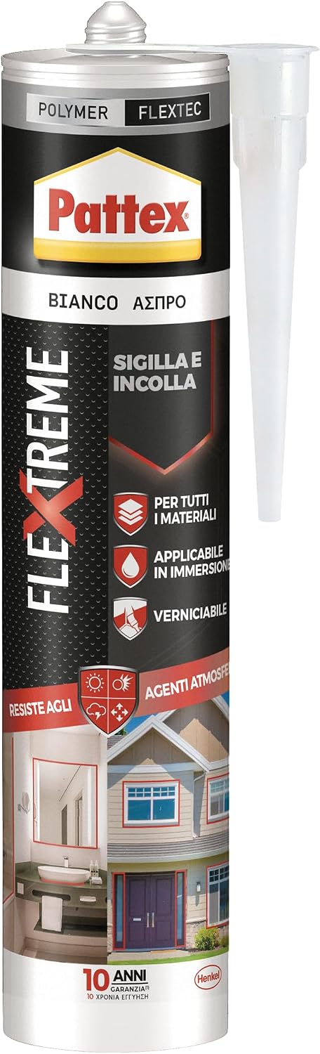 Detalle 2 de Pattex Flextreme sigillante elastico trasparente 280 ml