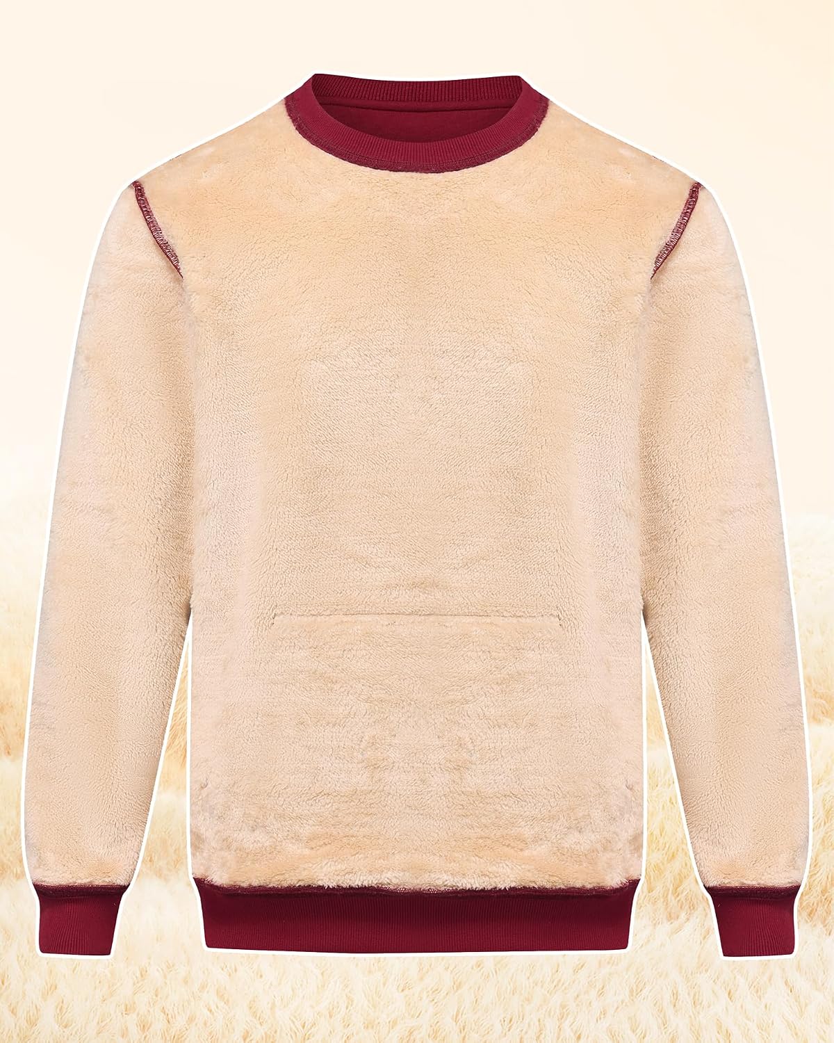 Thumbnail 2 de Peakwell Men's Fleece Lined Crewneck Jumper