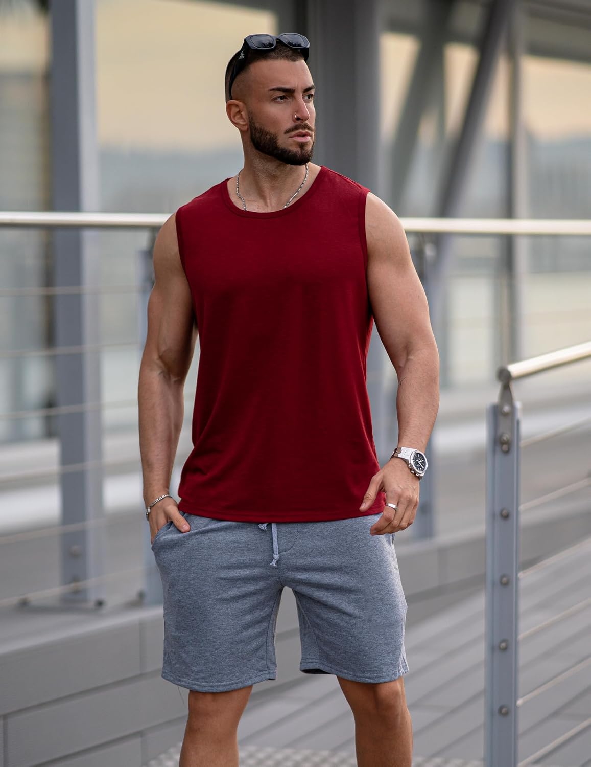 Detalle de COOFANDY pantaloncini sportivi da uomo per palestra, running e basket