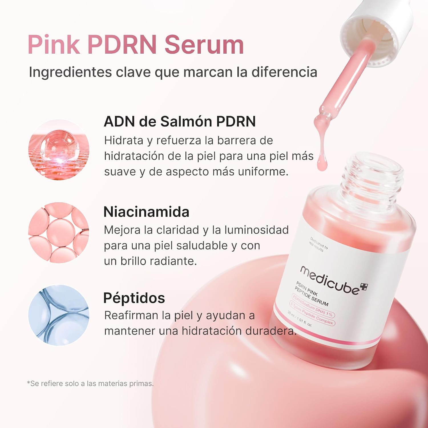 Detalle 1 de medicube Sérum Rosa Salmon PDRN