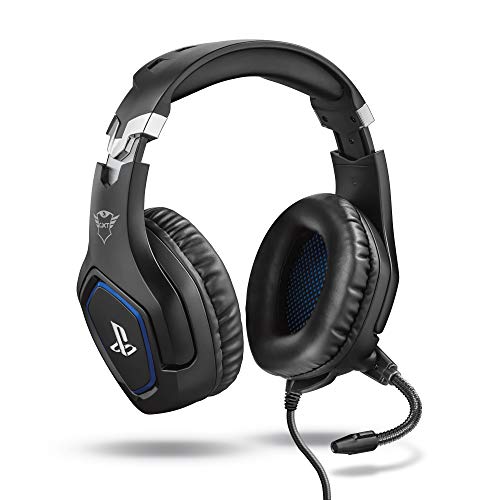 Detalle de GXTrust Forze-B: Cuffie PS4 e PS5 con Licenza Ufficiale PlayStation – Nero