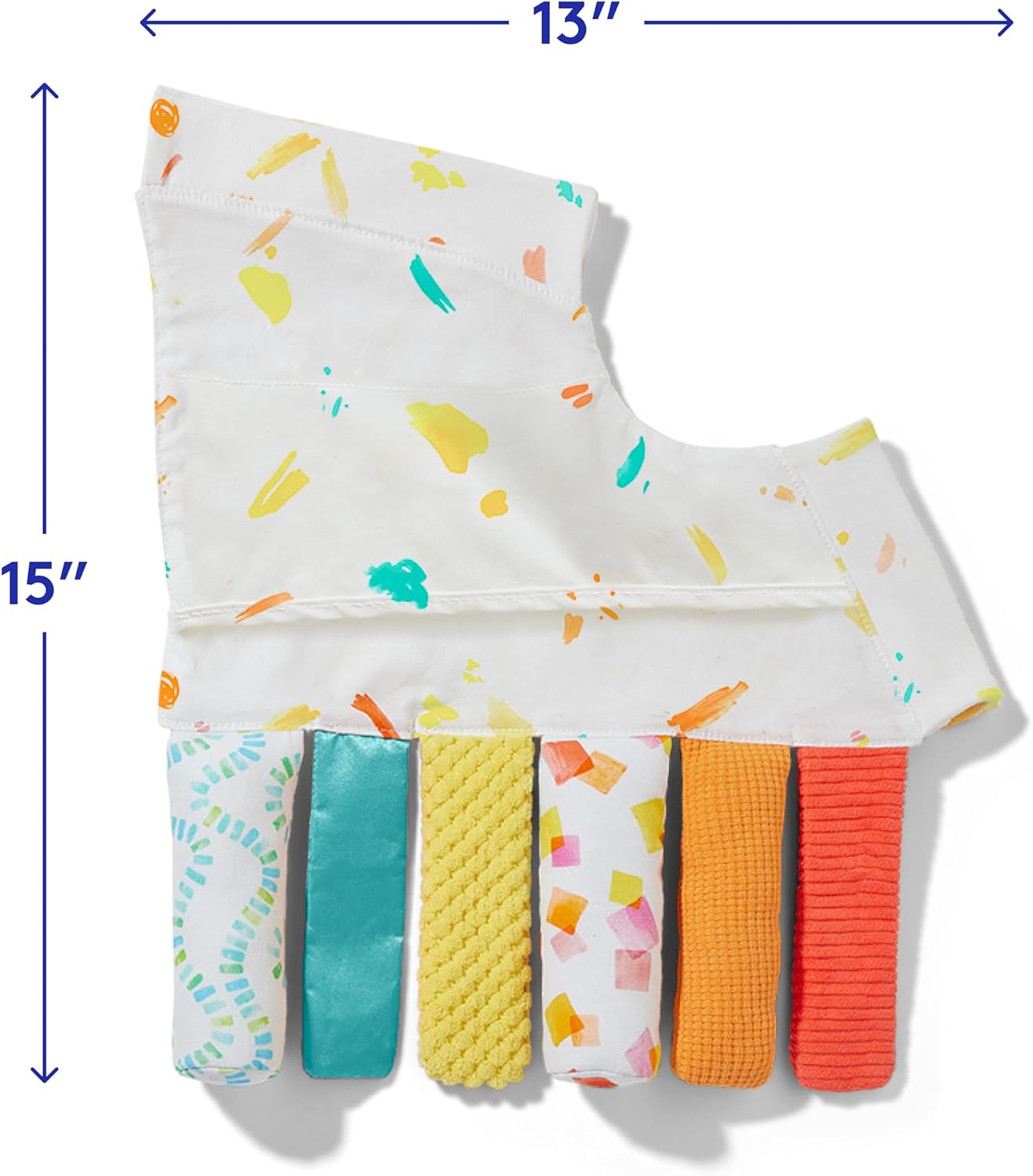 Detalle 2 de Lovevery The Sensory Stripes Sensory Toy for Play Gym, Multi-Coloured Fabric