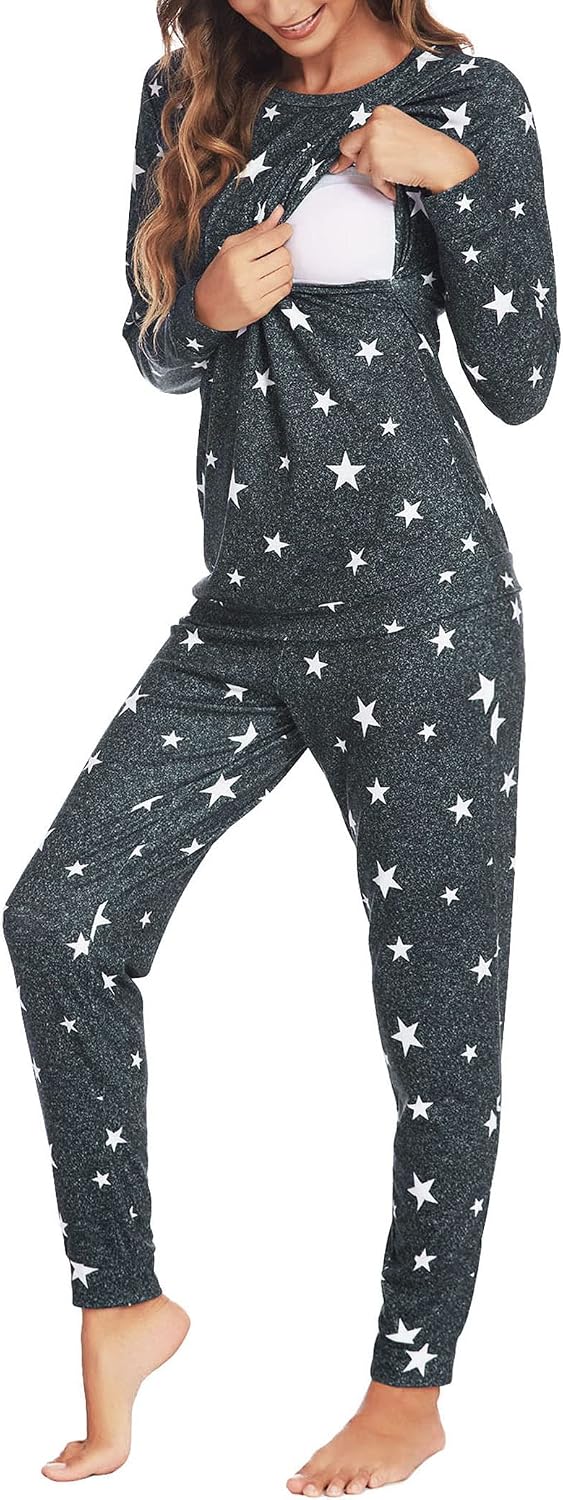 Detalle 2 de Ekouaer Pyjama Grossesse S-XXL đ€°