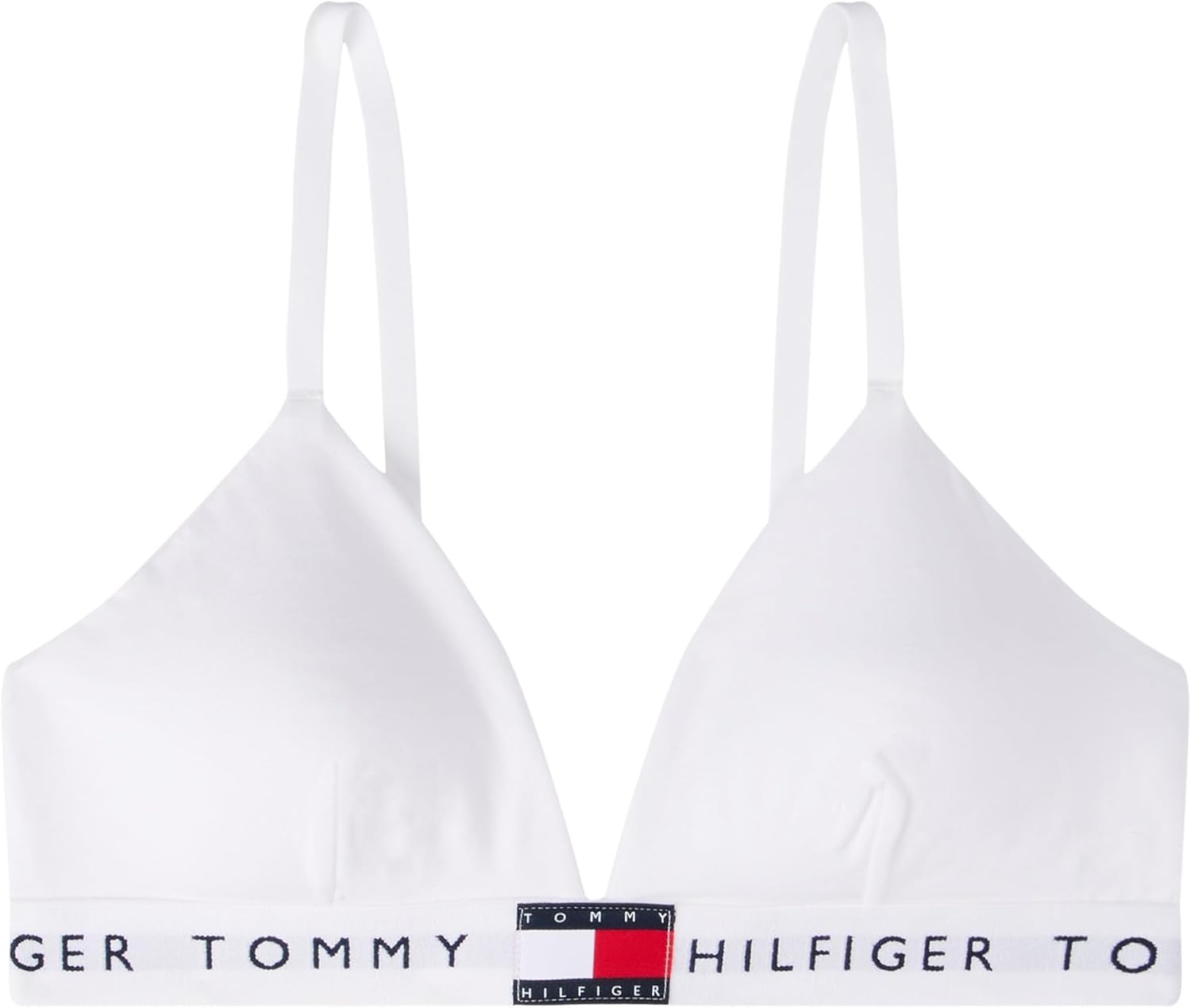 Detalle de Tommy Hilfiger Women’s Triangle Bra with Logo Underband