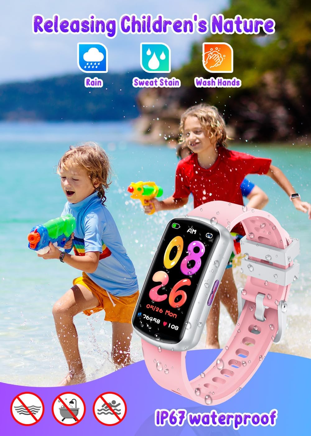Thumbnail 5 de Reloj Niños Smartwatch Deportivo 1.47" IP67