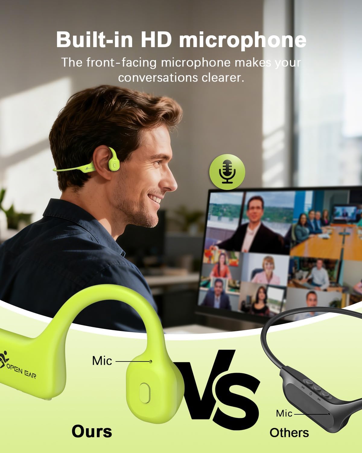 Thumbnail 5 de ANSTEN Casque conduction osseuse Bluetooth 5.3