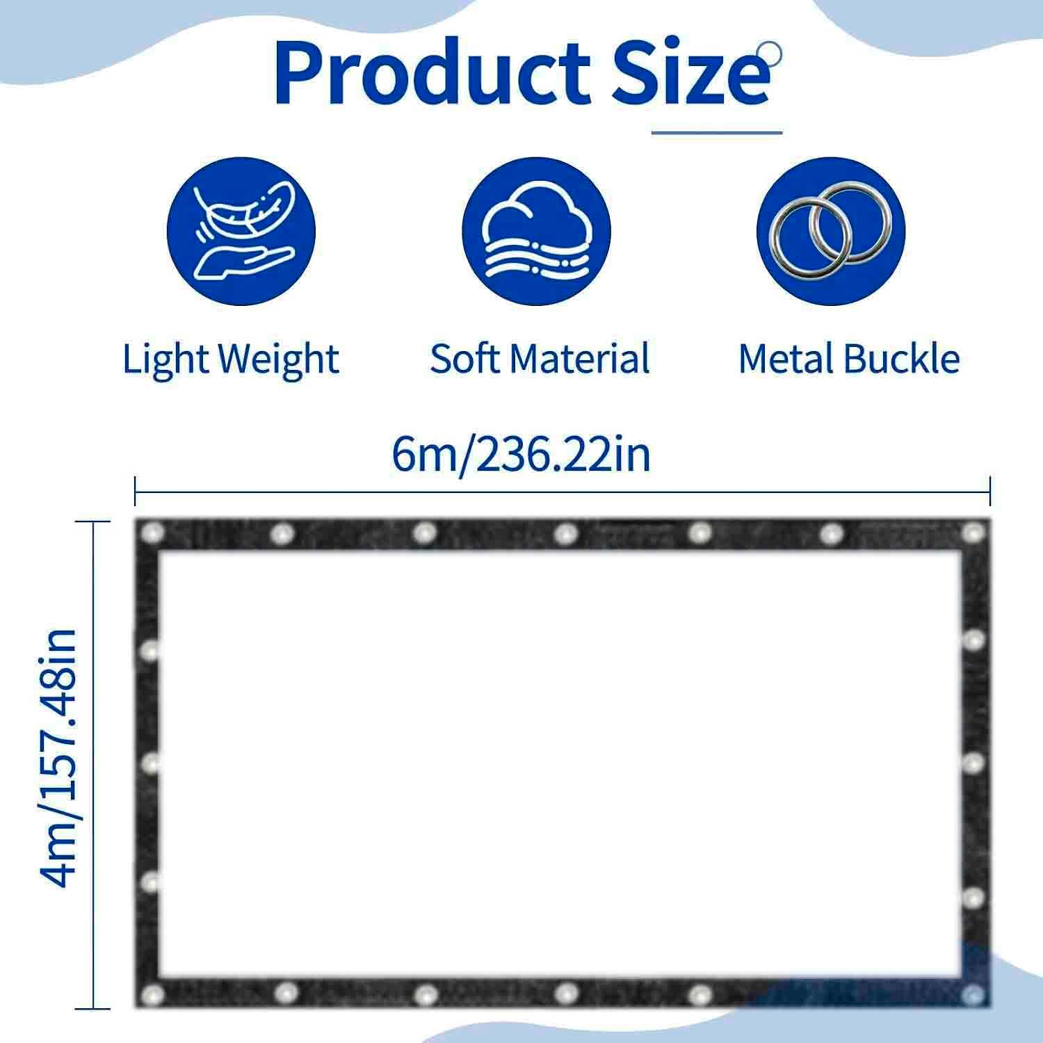 Thumbnail 5 de Filet d'ombrage Aluminet Voiture 4x6M – 85% de protection solaire, filet en aluminium avec œillets