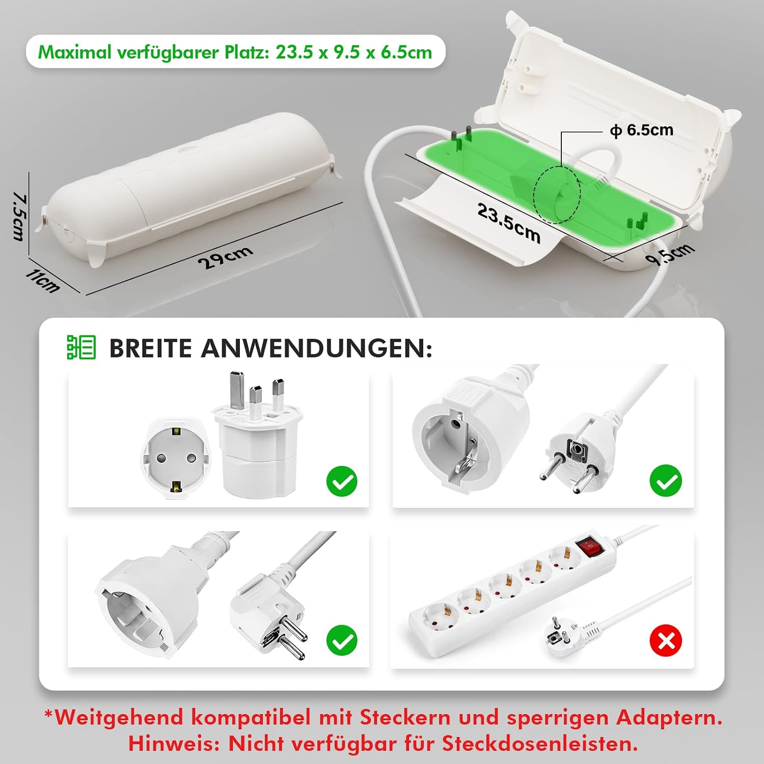 Detalle 2 de Restmo Kabelbox 290 mm wasserdicht 🔌