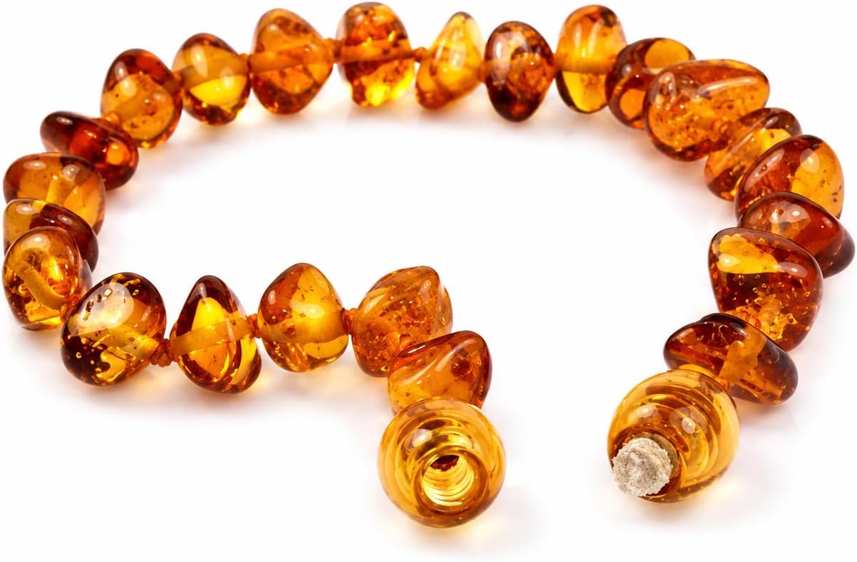 Detalle 2 de SilverAmber Cavigliera/Braccialetto in ambra baltica - 12–25 cm, 100% ambra genuina