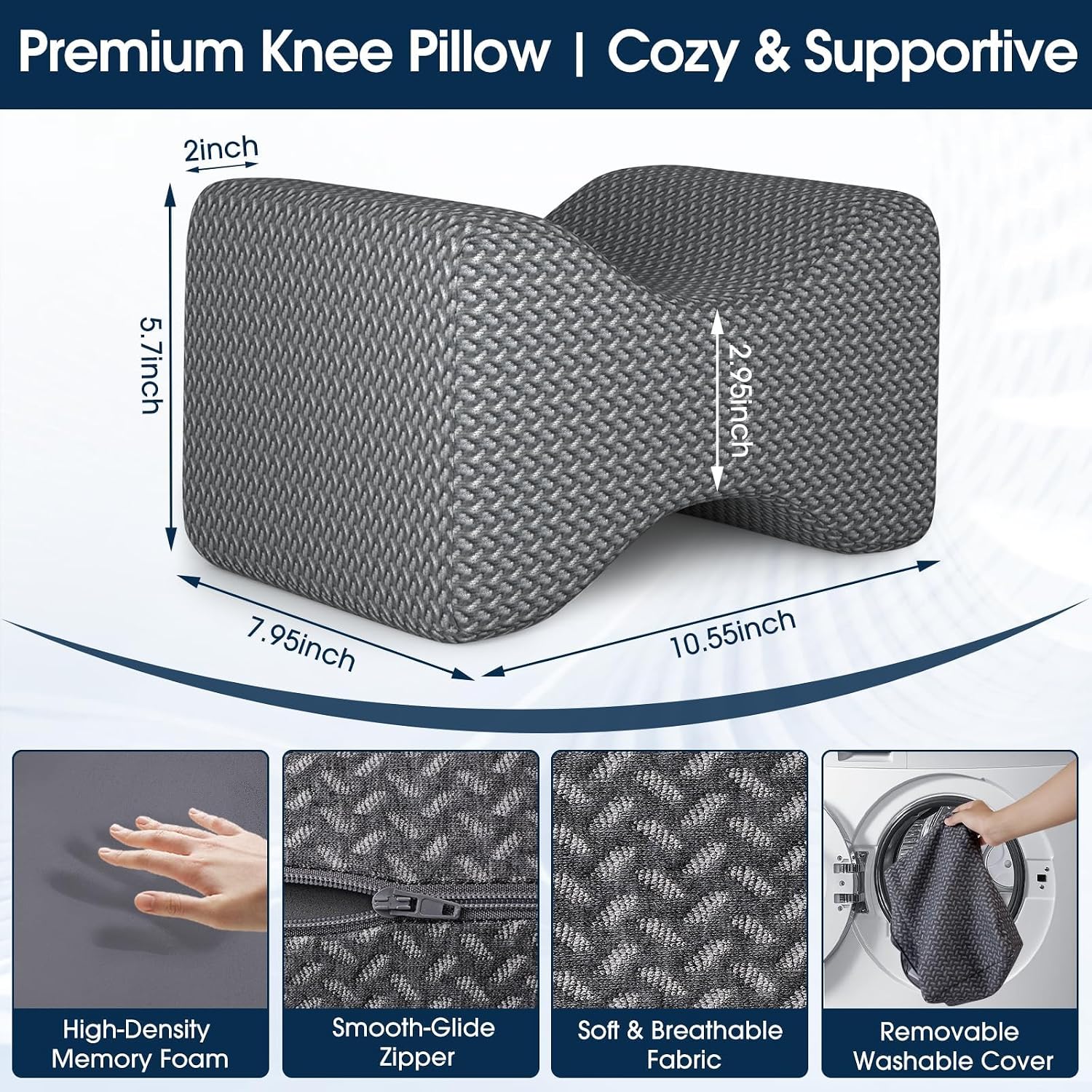 Detalle 2 de BlissTrends Knee Pillow Medium