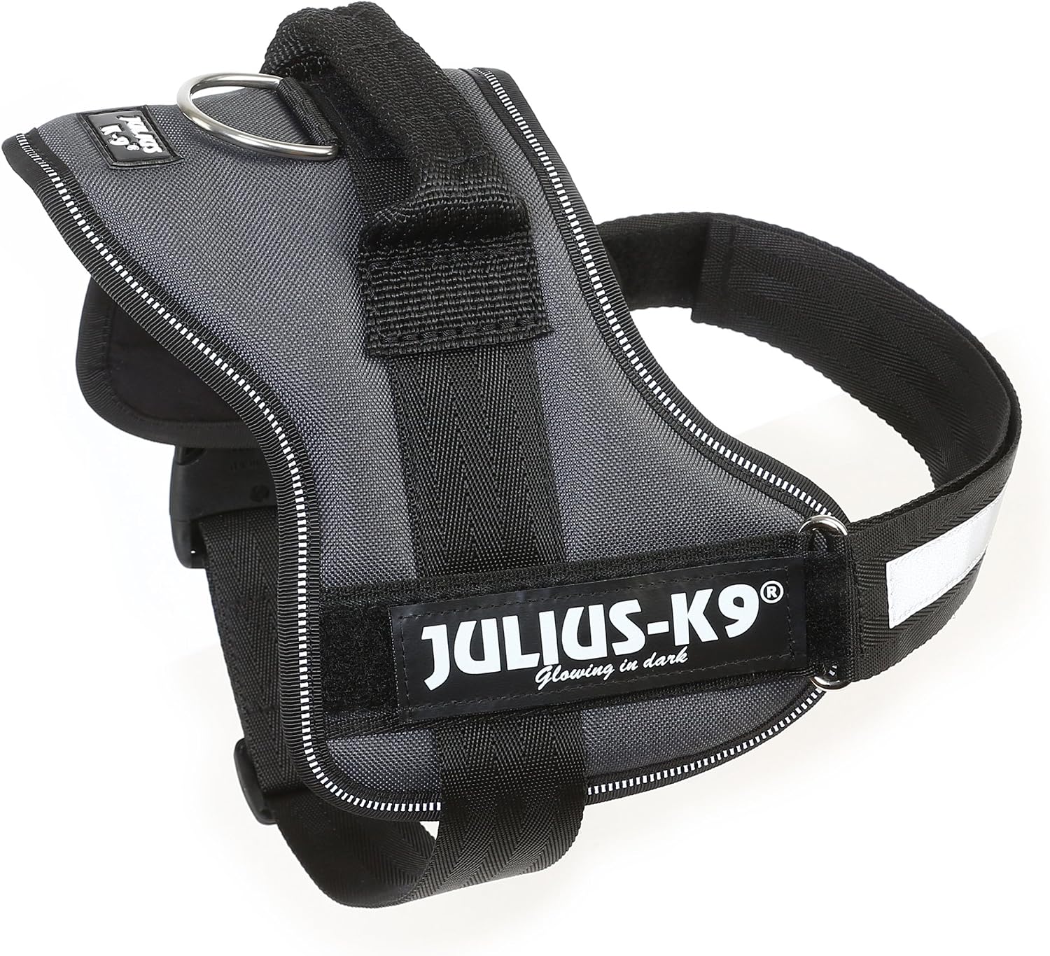 Detalle 2 de Julius-K9 szelki dla psa L/1, nylonowe, antracytowe z odblaskami