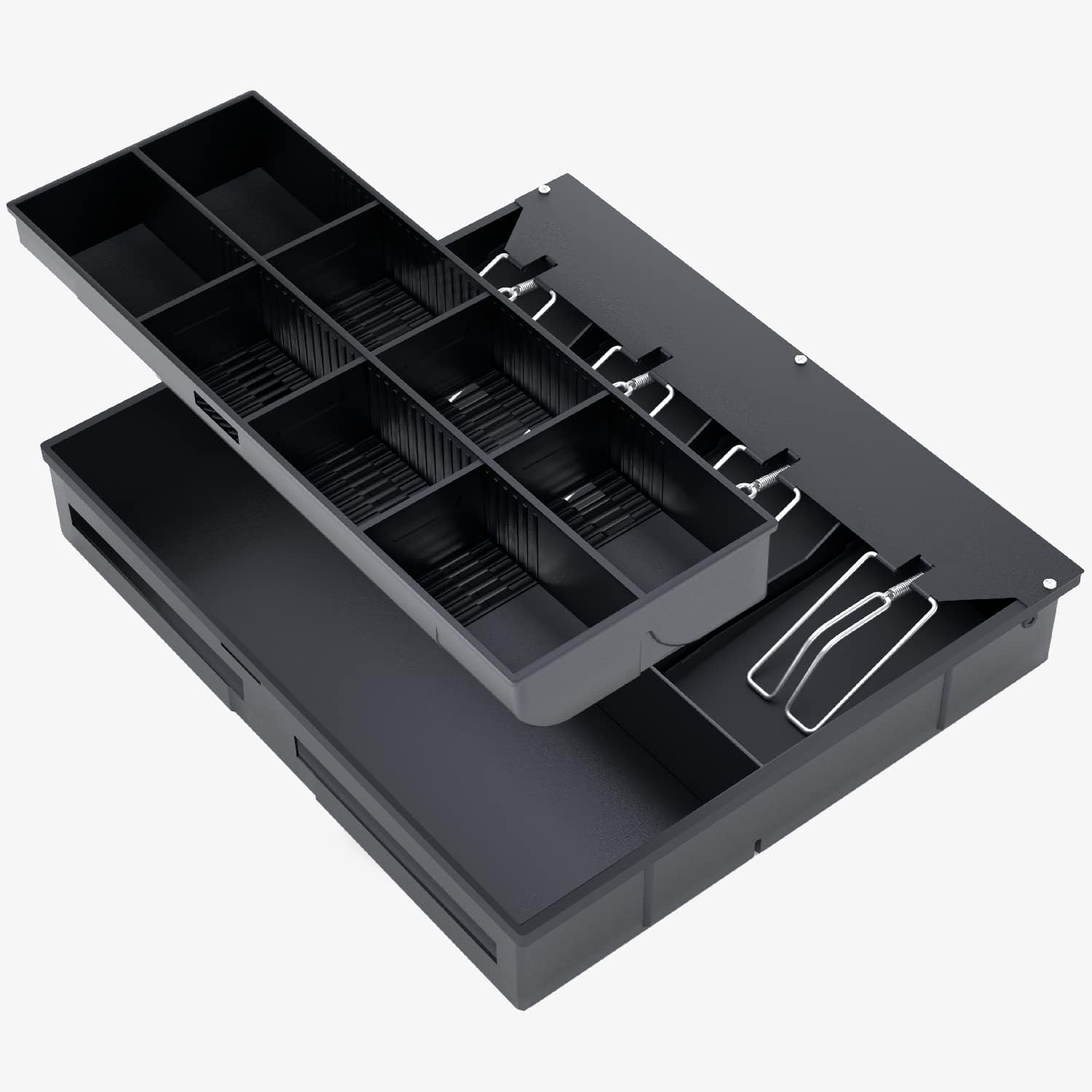 Detalle 2 de ACROPAQ Plateau de tiroir-caisse pour tiroirs-caisse 41 cm (noir) – inserts pièces et billets