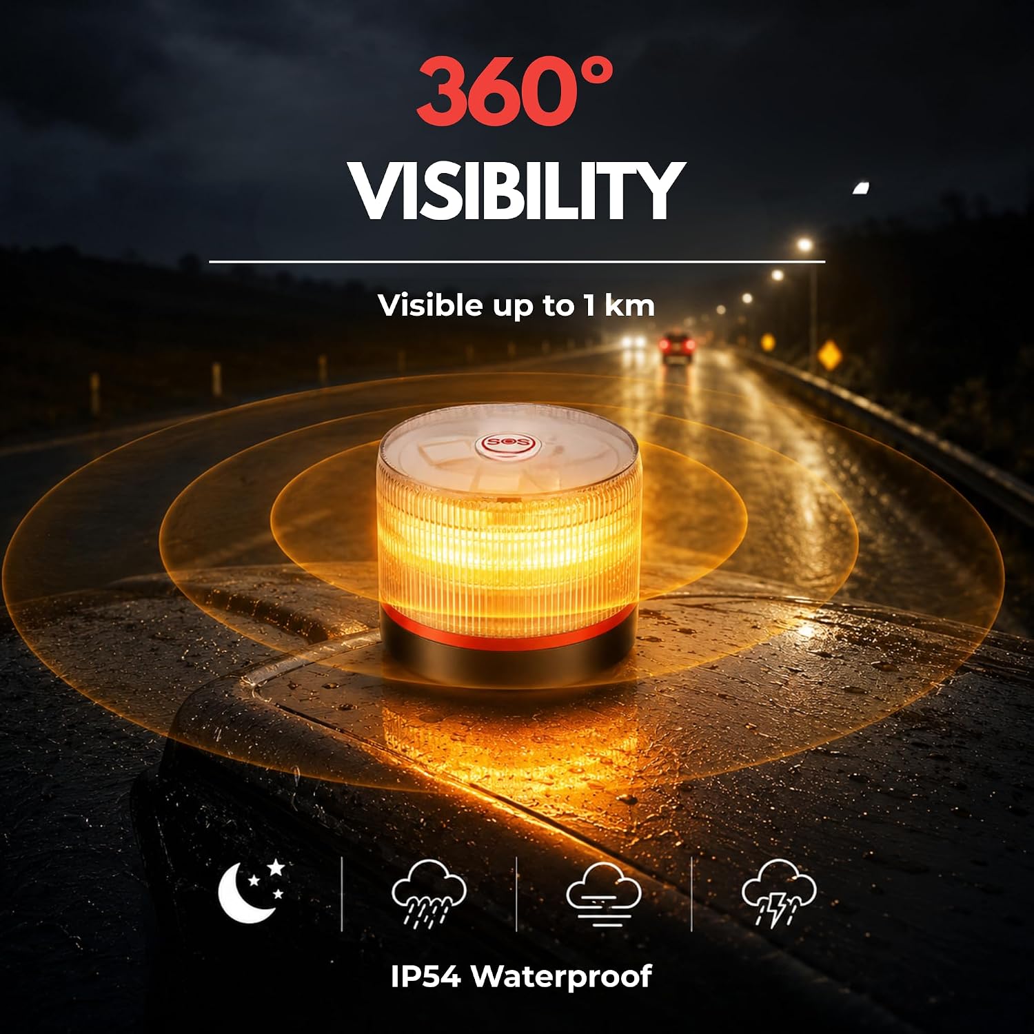 Detalle 2 de MAGIC SELECT Luce di Emergenza V16 DGT 3.0 Omologata con Geolocalizzazione
