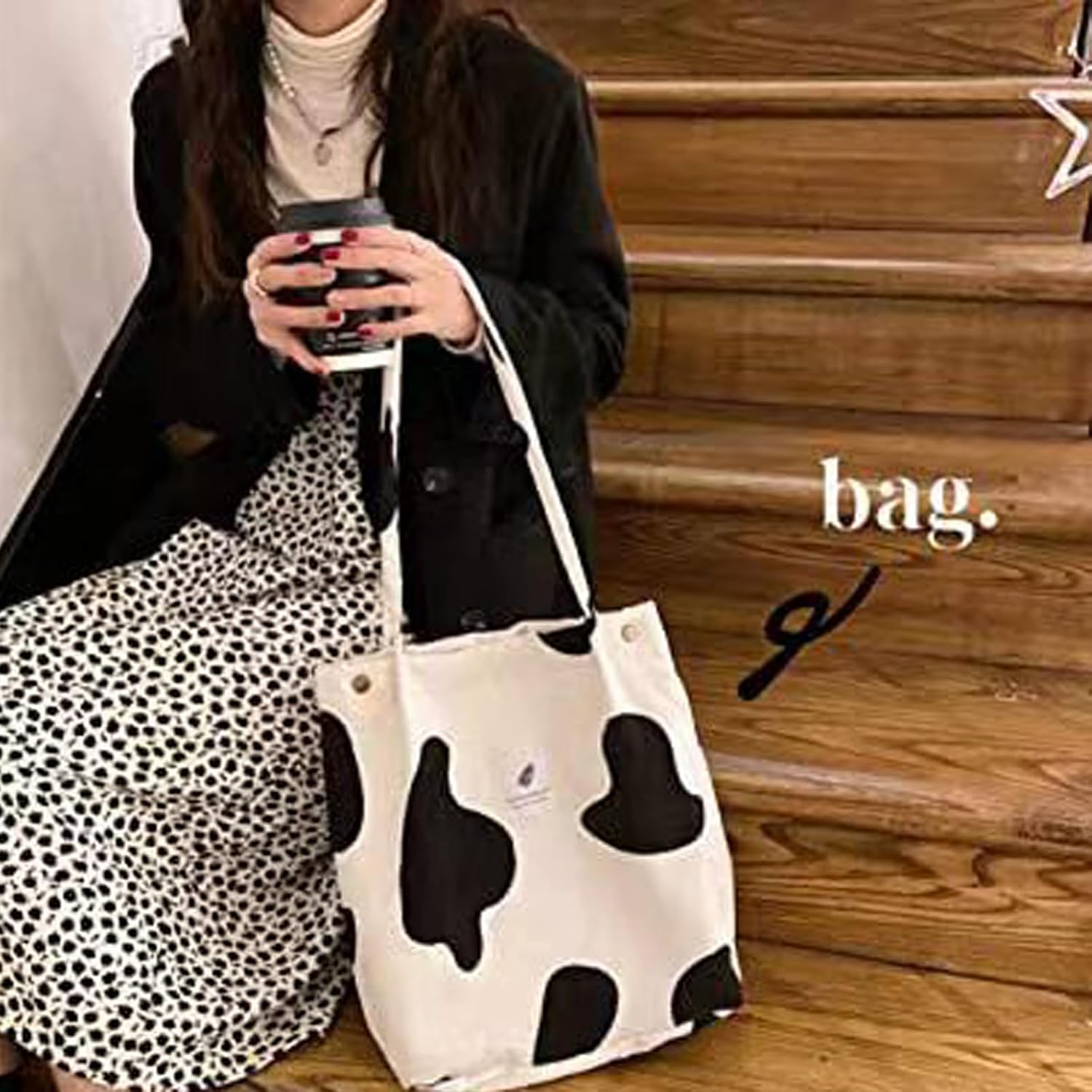 Thumbnail 2 de Funtlend Umhängetasche Damen Groß aus Cord – Shopper mit Schulterriemen, braun