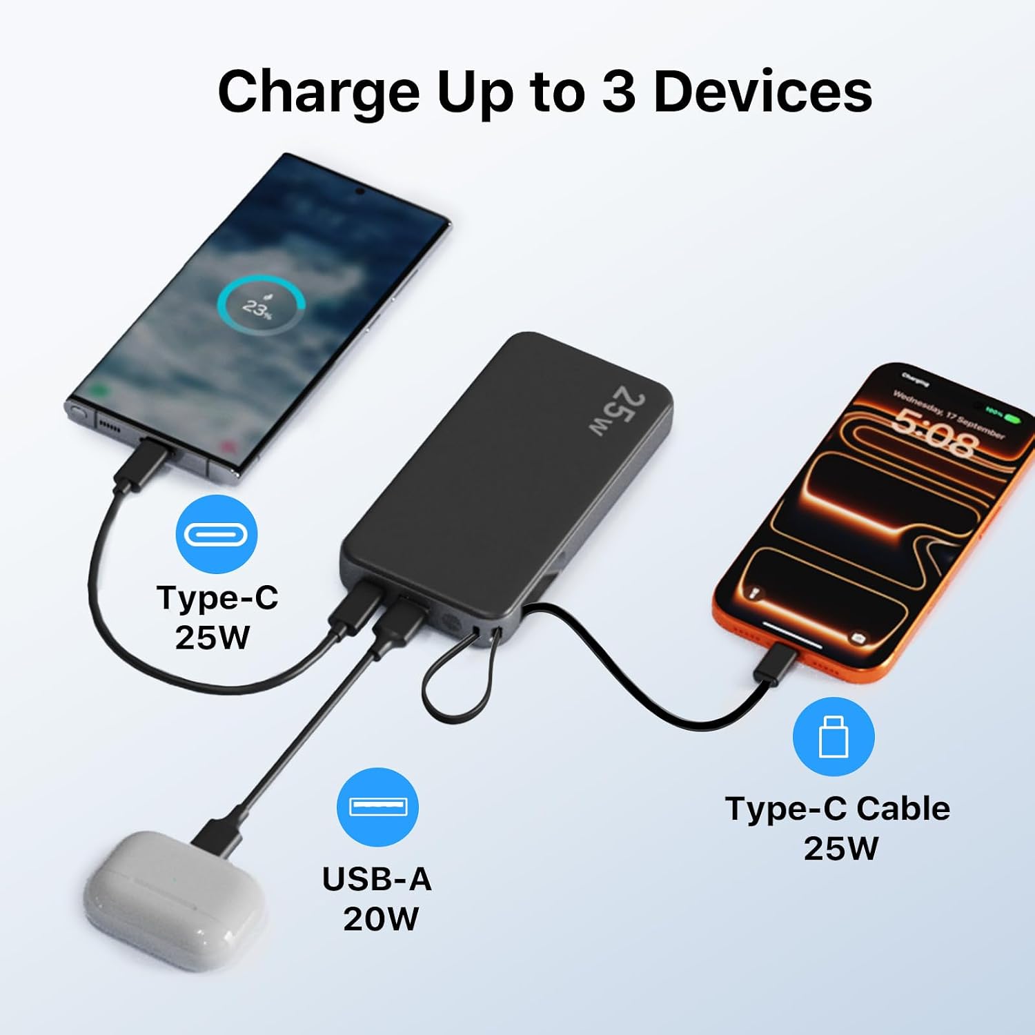 Detalle 1 de NOBIS Portable Charger 10000mAh