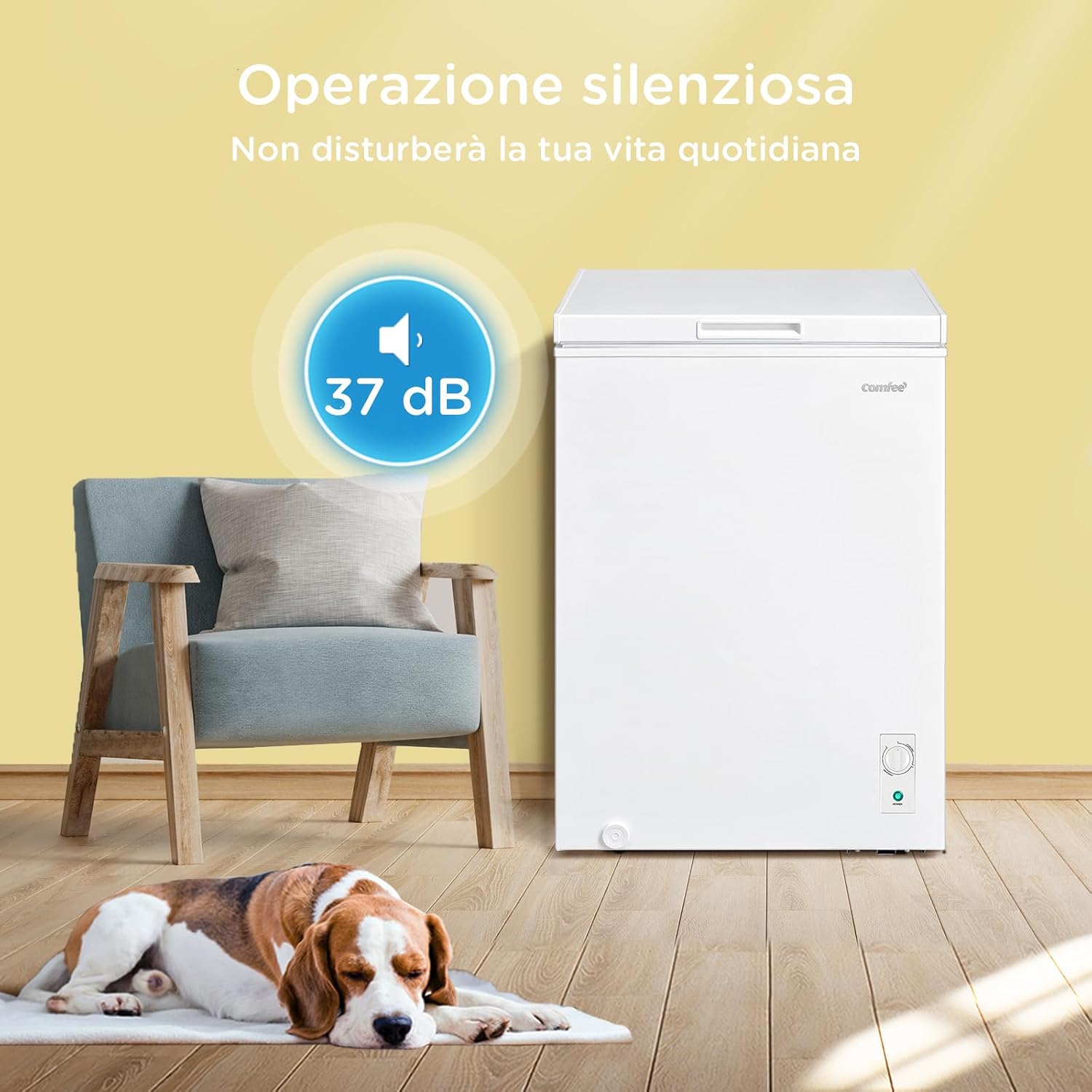 Thumbnail 1 de COMFEE' RCC202WH2 Congelatore 198L: convertibile, inverter e silenzioso per casa, garage o ripostiglio