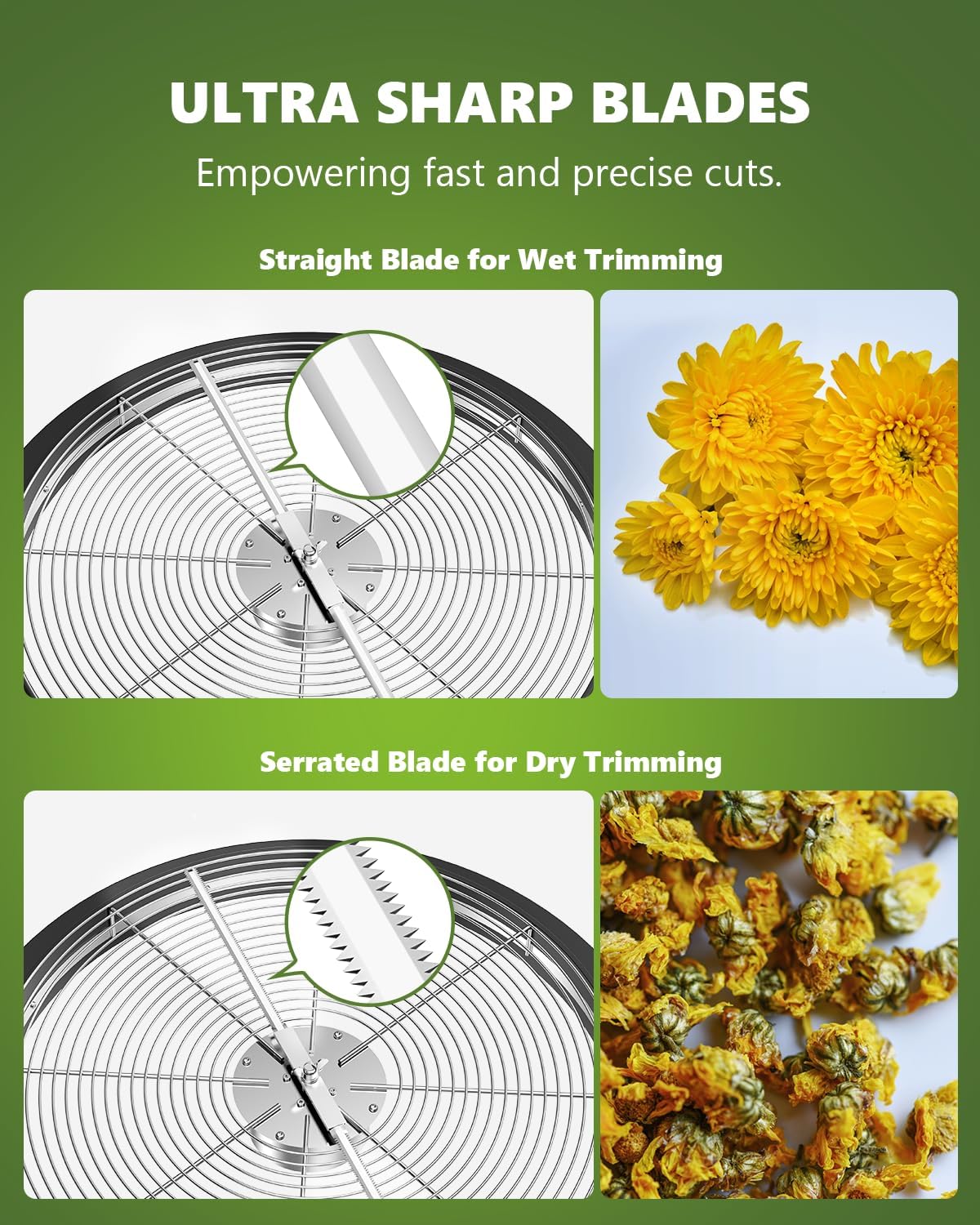 Detalle de STAYGROW BT19 19-Inch Manual Bud and Leaf Trimmer with Clear Dome