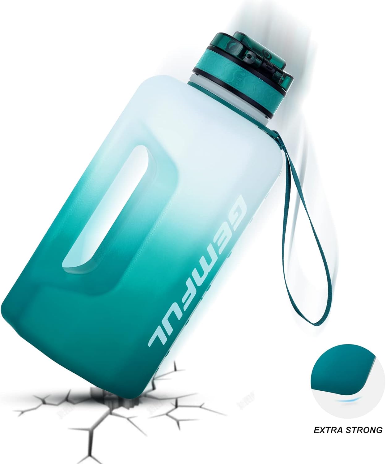 Thumbnail 6 de GEMFUL 2,2-l-Trinkflasche mit Zeitmarkierung