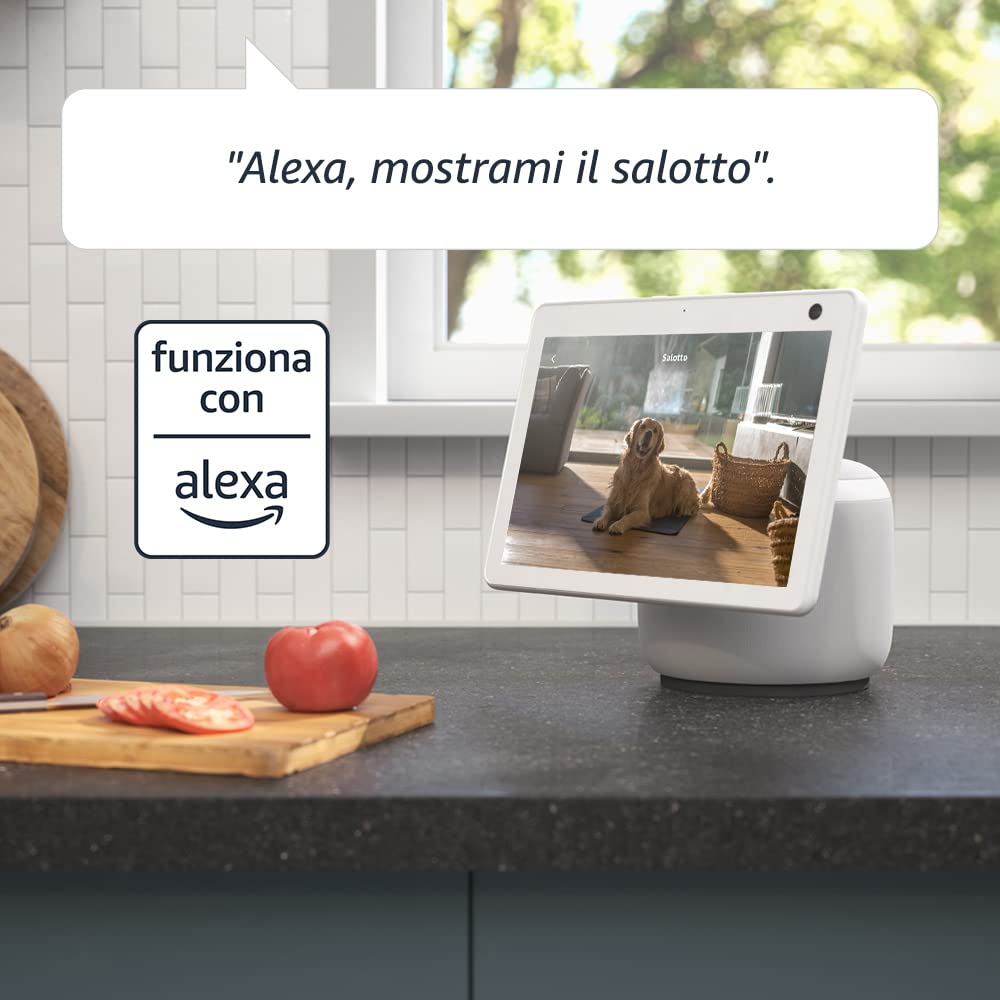 Thumbnail 4 de Blink Mini Pan-Tilt Camera: videocamera di sicurezza interna plug-in con audio bidirezionale e copertura 360°