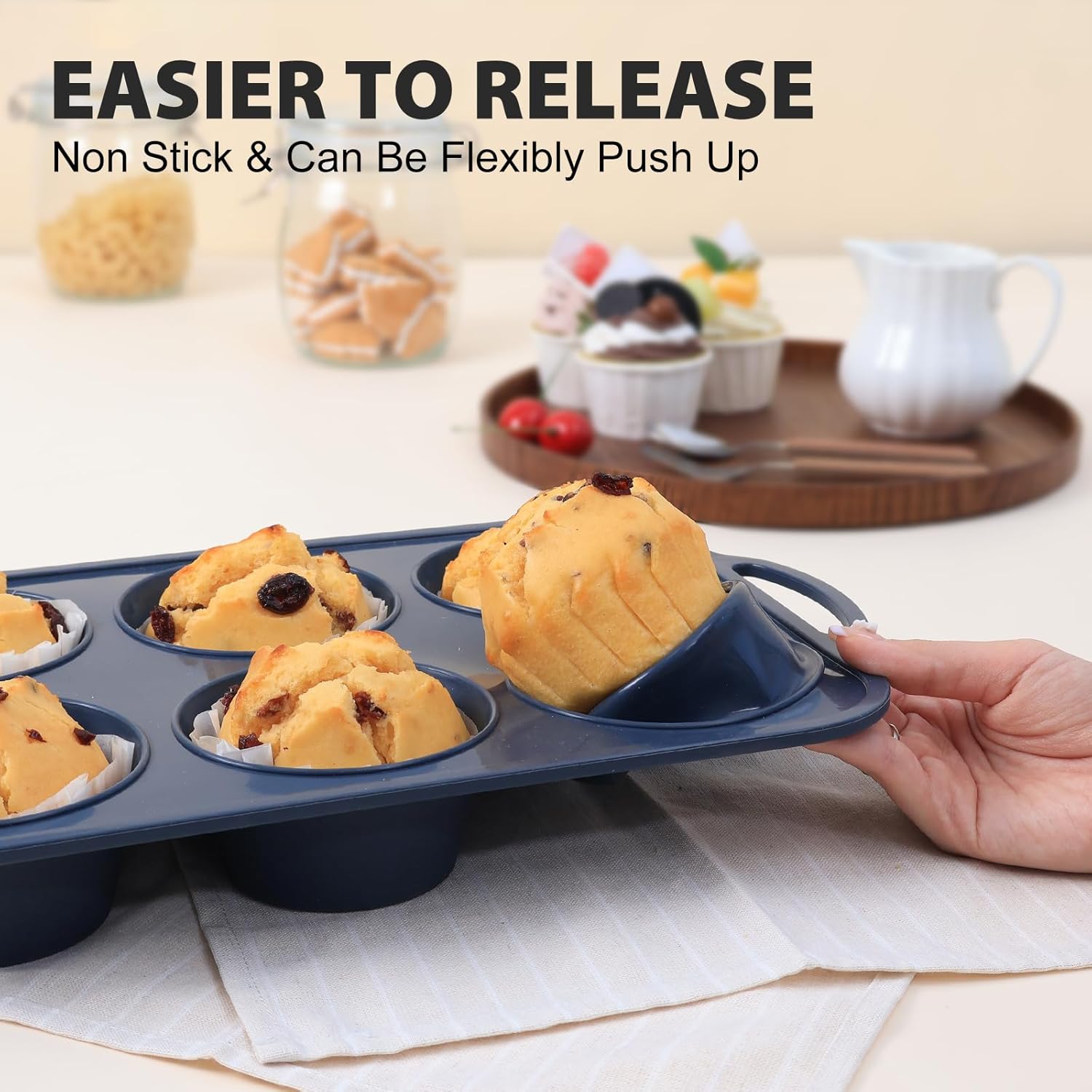 Detalle 2 de SUPER KITCHEN Jumbo Muffinform 6 Tassen