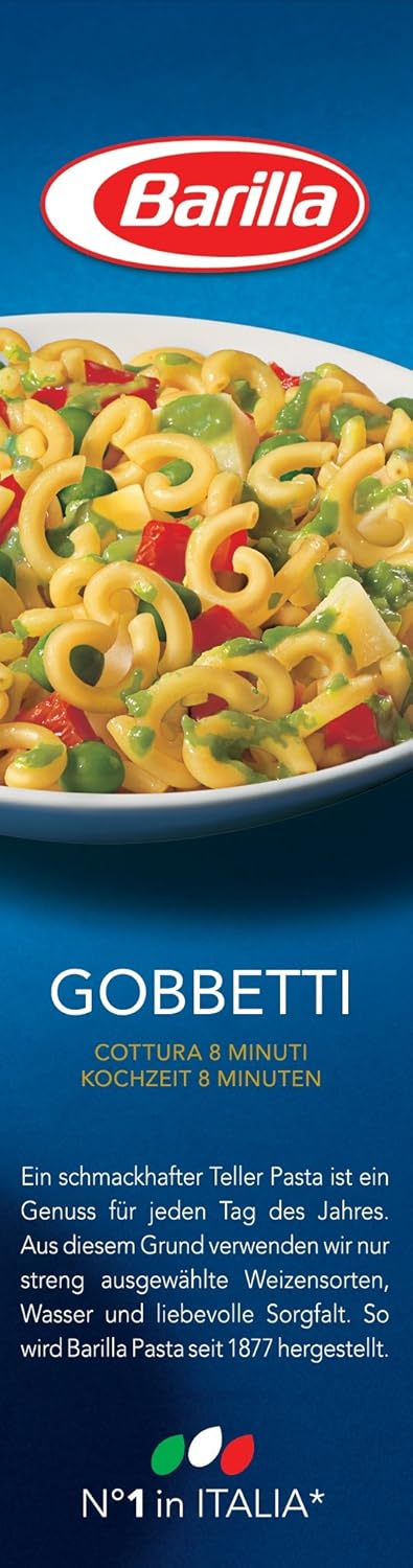 Thumbnail 6 de Barilla Gobbetti n.51 aus Hartweizen – 6 x 500 g, al dente in 8 Minuten