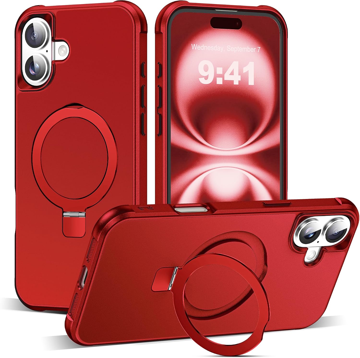 Detalle de SKYLMW iPhone 16 Case 6.1" Magnetic Stand
