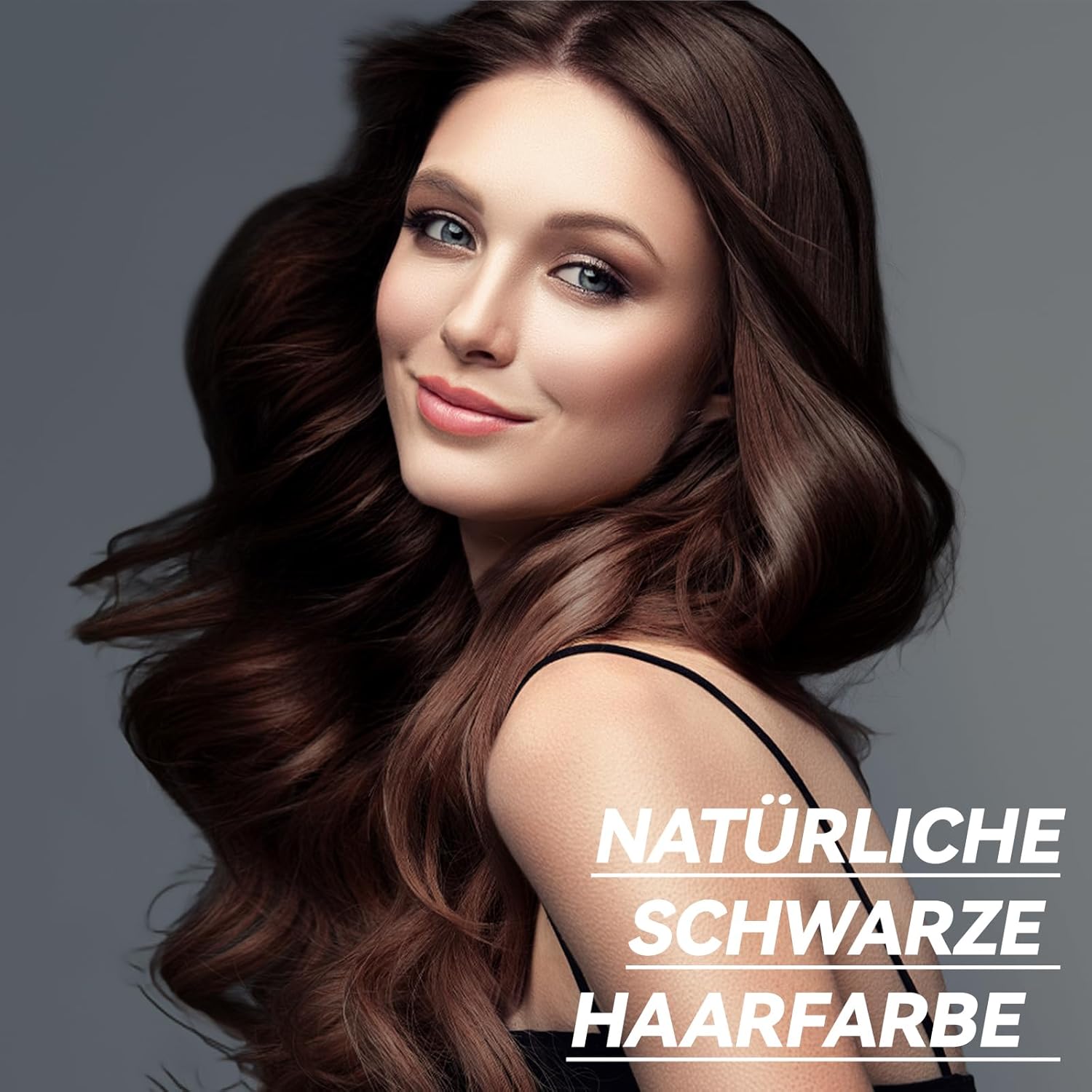 Detalle de Dunkelbraunes Haarfärbeshampoo 3 in 1 für graues Haar (500 ml) – für Männer & Frauen