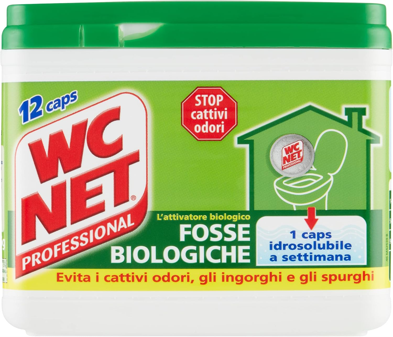 Thumbnail 6 de Wc Net Professional - Fosse Biologiche Capsule Idrosolubili (20 Capsule) per un Funzionamento Senza Ingorghi