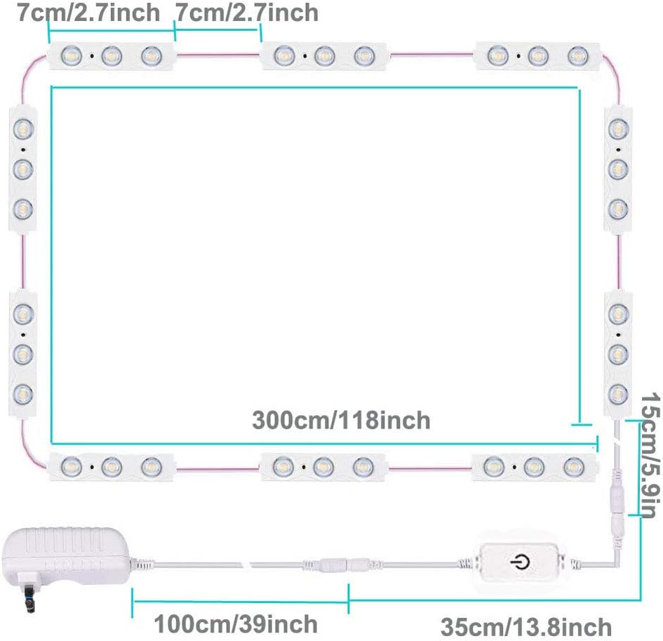 Detalle de LED Vanity Mirror Lights, 10ft