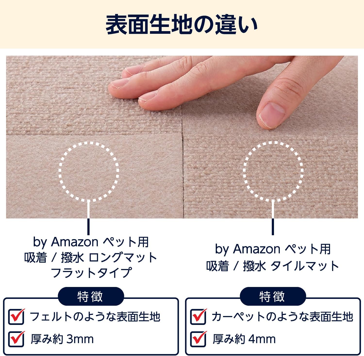 Thumbnail 5 de by Amazon ペット用ロングマット 60cm×120cm 吸着・撥水 フラットタイプ グレー 日本製