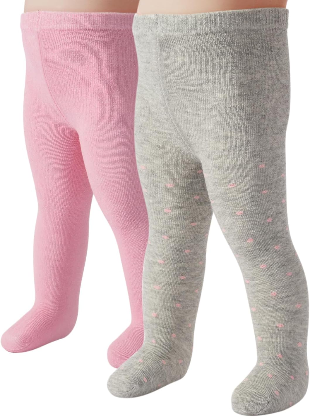 Detalle de CALZITALY Pack 2 Paia Collant Neonato in Cotone – 200 DEN, Made in Italy