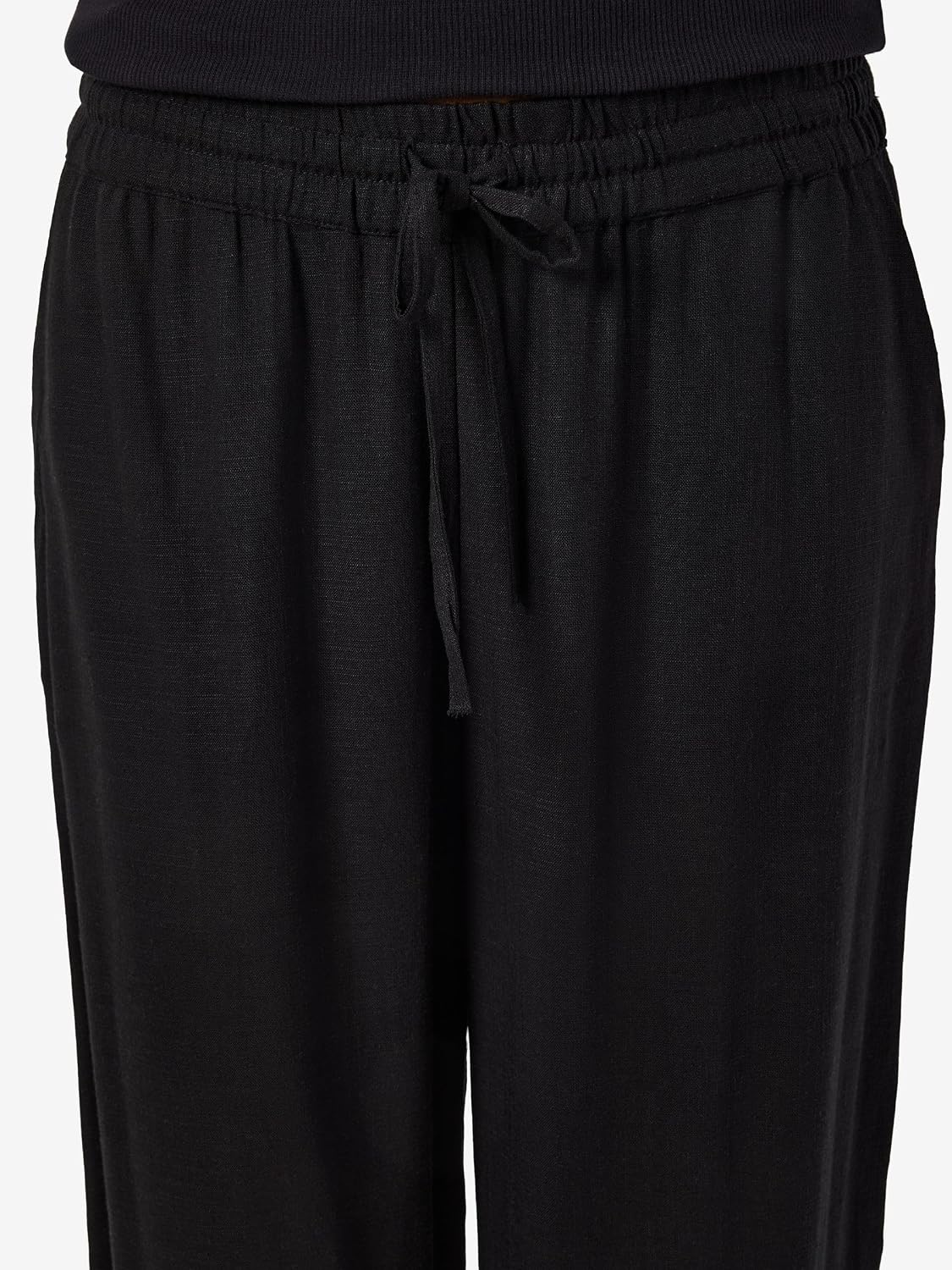 Detalle de NOISY MAY Pantalon Large Coupe décontractée – Toile de Jogging, Lin