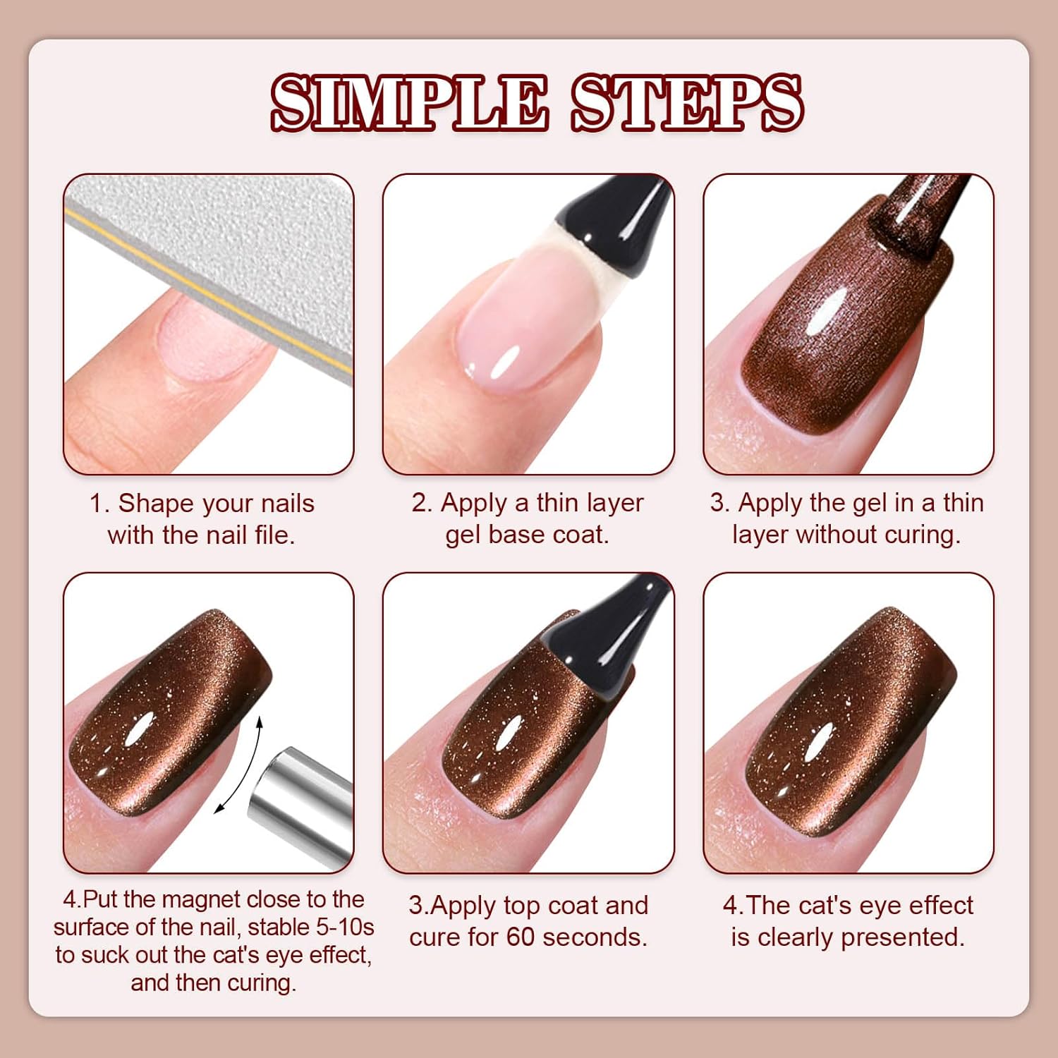 Thumbnail 4 de YSUVIN UV Cat Eye Nagellack 8 ml đź’…
