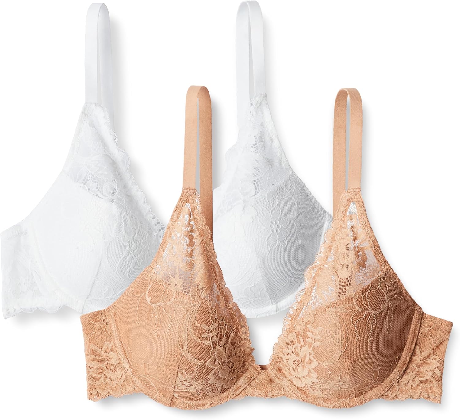 Thumbnail 6 de Amazon Essentials Damen Dehnbare Galloon-Spitze Gepolstert mit Bügel Deep Plunge-BH (2er-Pack)
