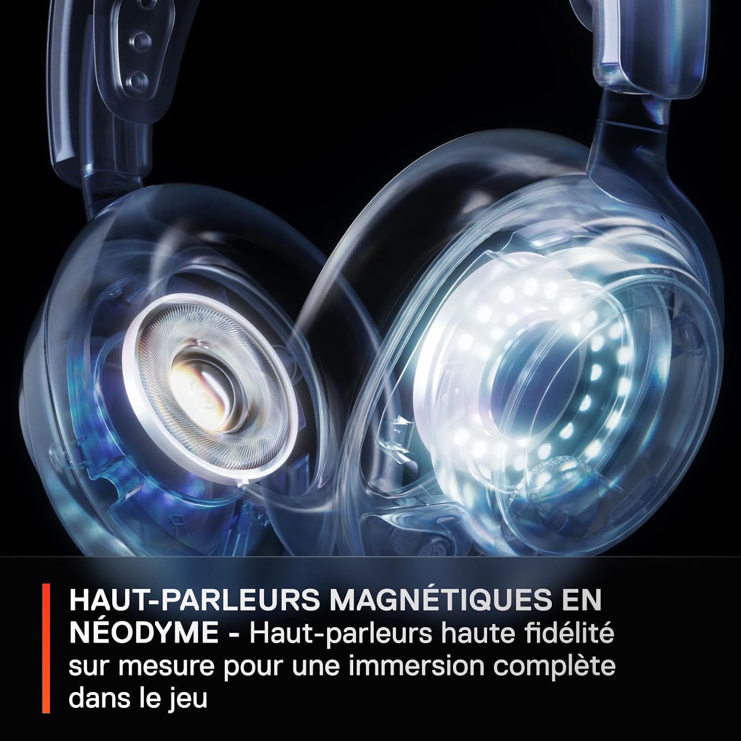 Detalle 1 de SteelSeries Arctis Nova 7X draadloze gamingheadset met 2,4 GHz, Bluetooth en 38 uur batterijduur