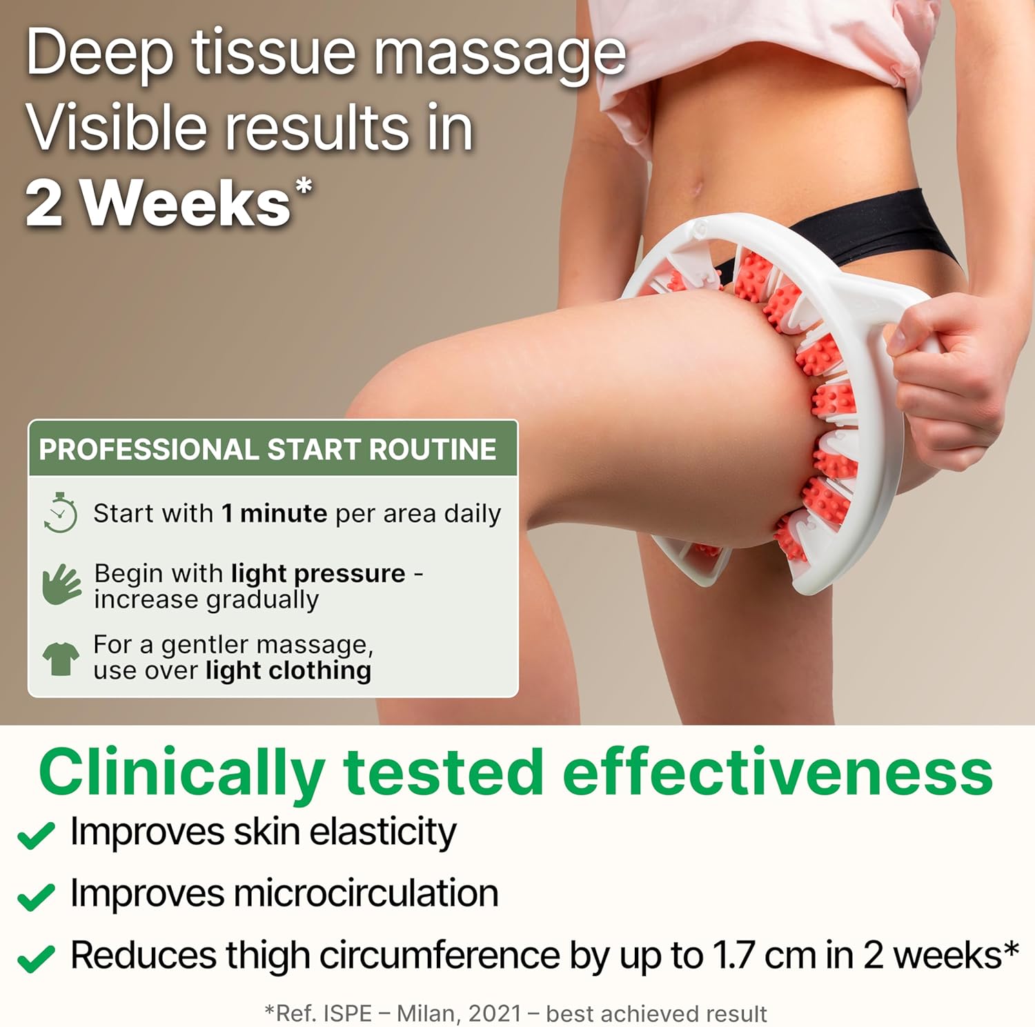 Detalle 2 de TESMED Cellulite Manual Massager 9–38 cm