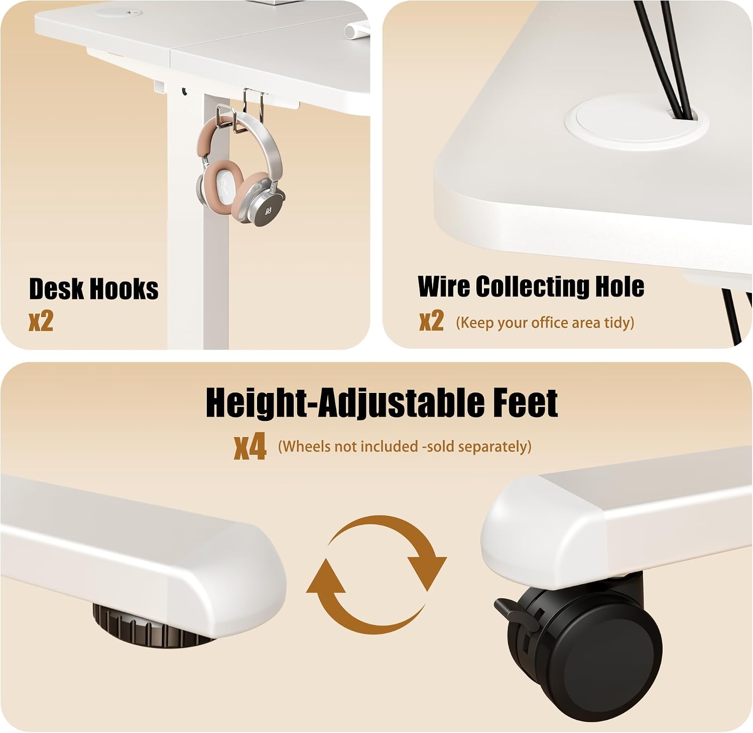 Thumbnail 5 de ERGOMAKER Electric Height Adjustable Desk 80x60 cm