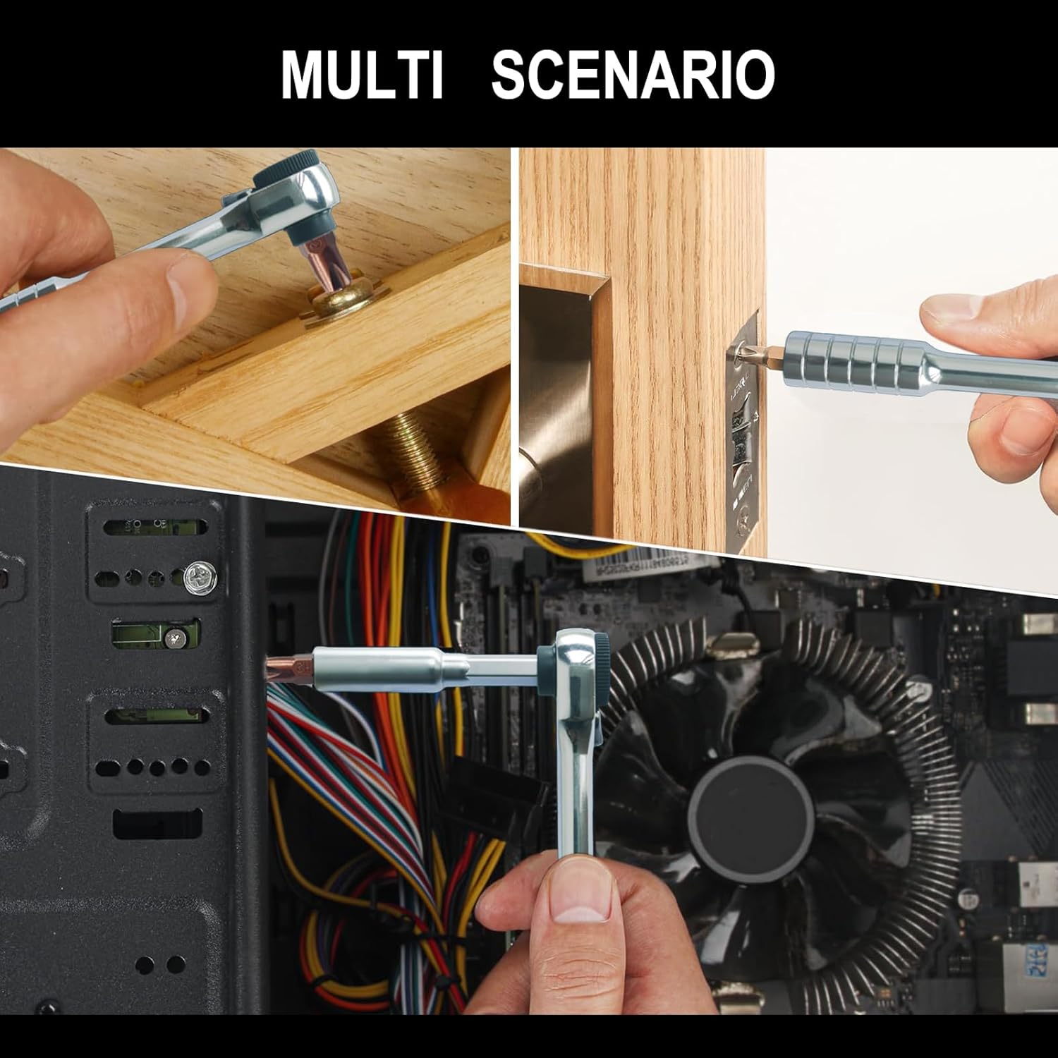 Thumbnail 6 de BAKESHU Chiave a cricchetto magnetica mini con punte (72 denti) per auto, bici e fai da te