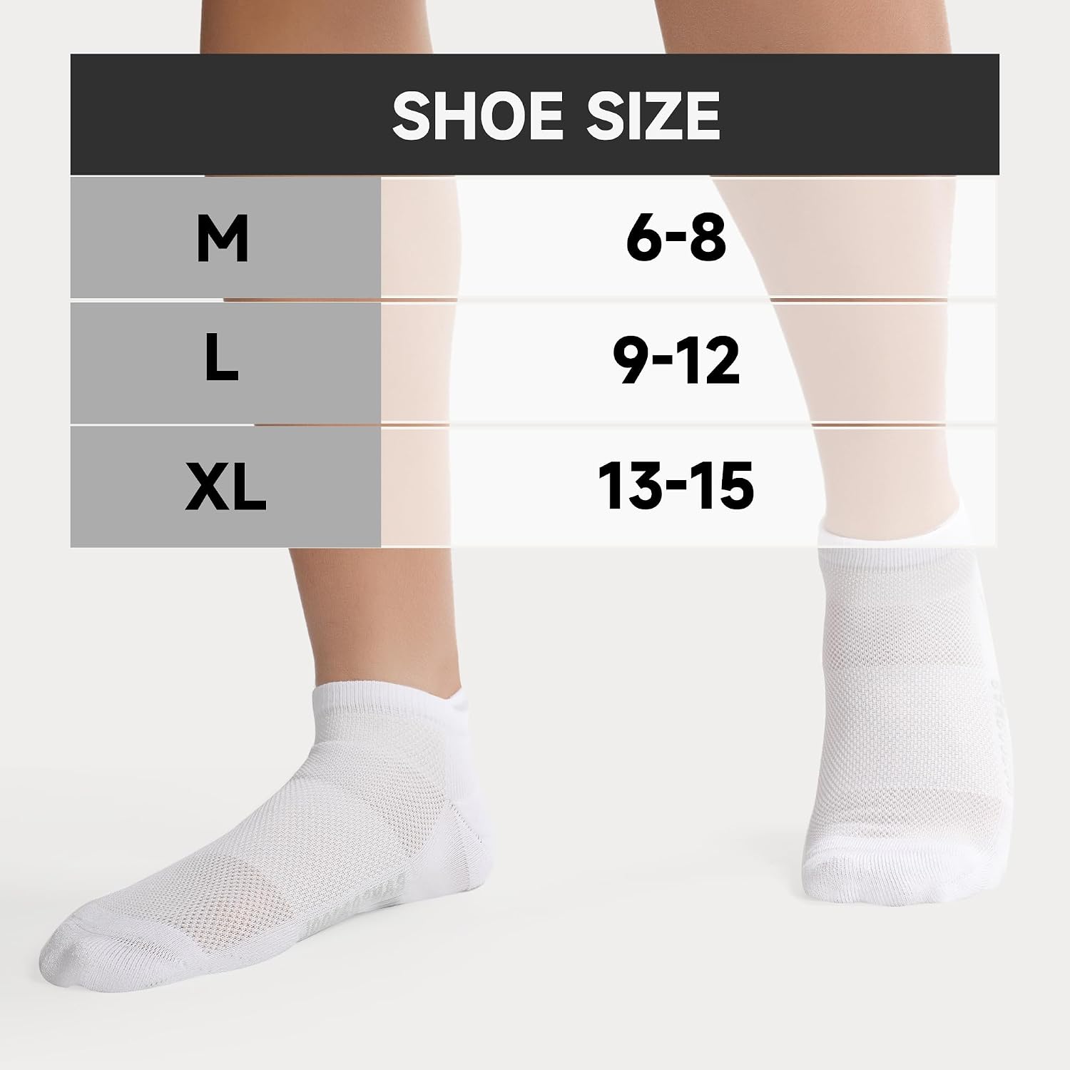 Detalle 2 de BAMBOO COOL Men's Ankle Socks: Moisture-Wicking, Odor-Controlled, Arch-Support Cushioned Running Socks (8 Pack)