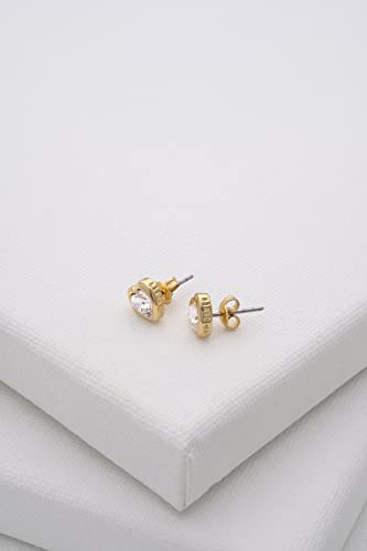 Detalle de Ted Baker heart stud earrings in gold tone