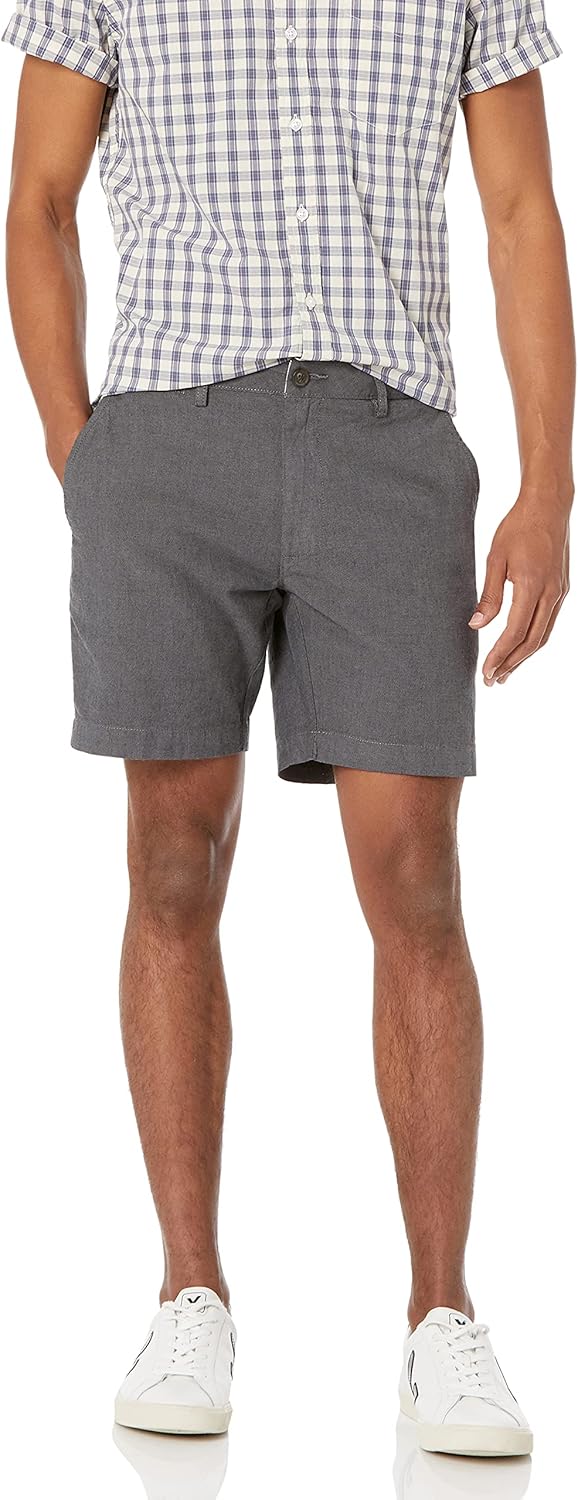 Detalle de Amazon Essentials Slim Fit 7-Inch Oxford Shorts for Men