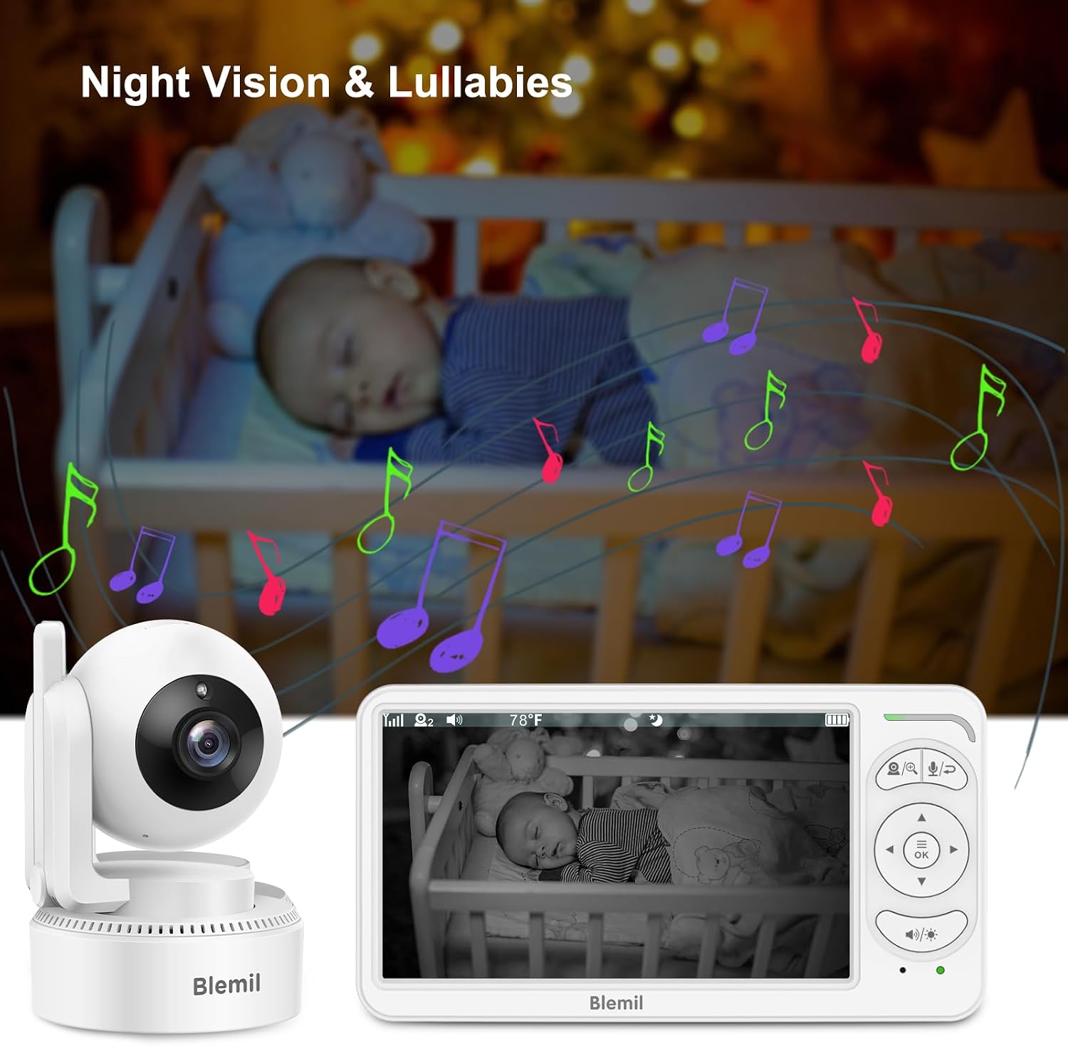 Thumbnail 5 de Blemil Babyphone 6 Zoll mit Kamera